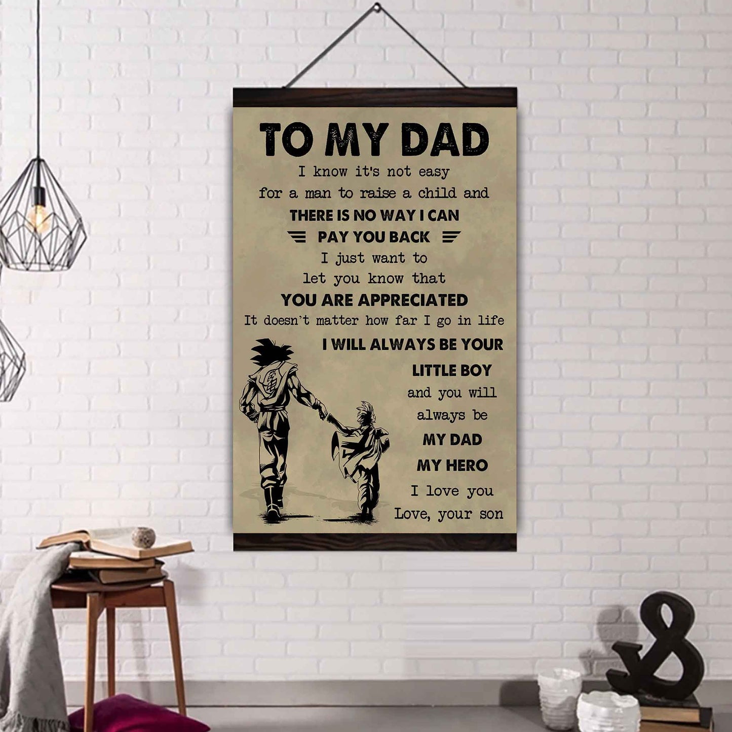 DRB Poster Canvas To My Dad-I love you in every universe