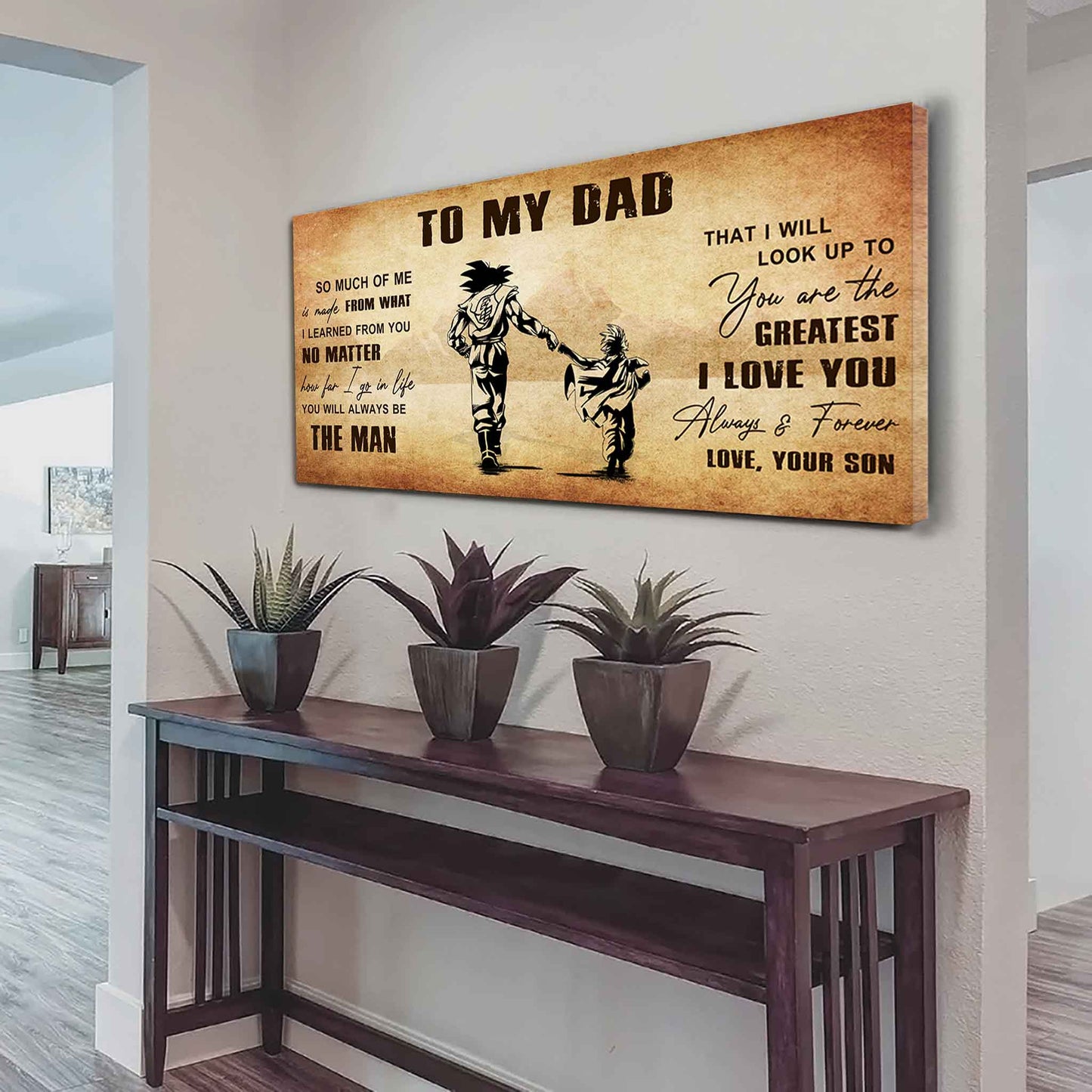 DRB To The Man Who Taught Me Everything - You Will Always Be My Hero Poster Canvas Gift For Father - Photo Upload