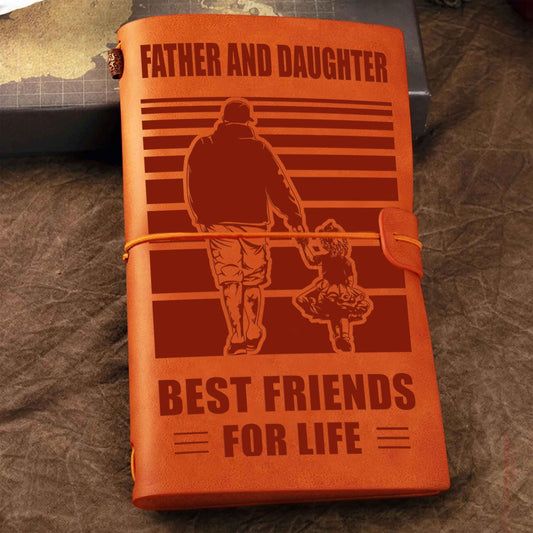 Family Customizable vintage journal notebook, Father And Son Best Friend For Life Vintagegift For Father Day
