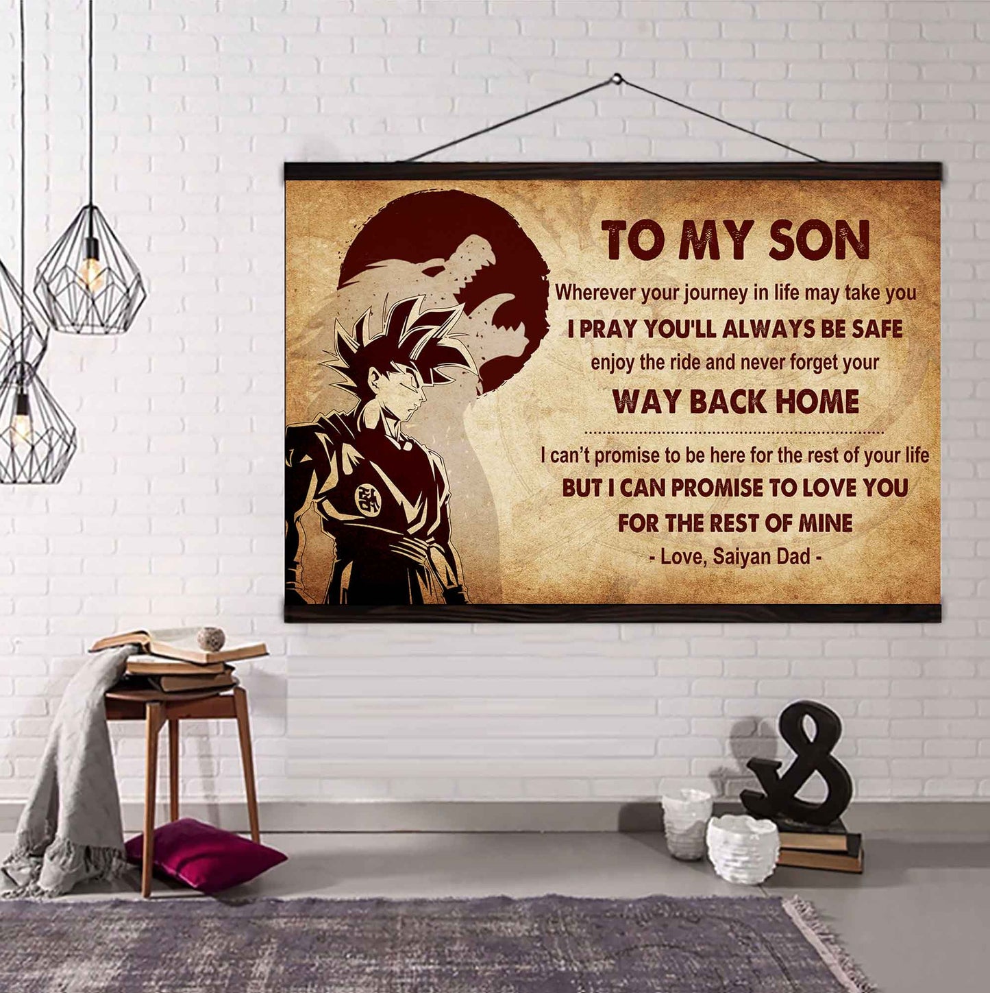 New Version Warrior Poster Canvas Your Way Back Home From Dad To Son Gift For Your Son