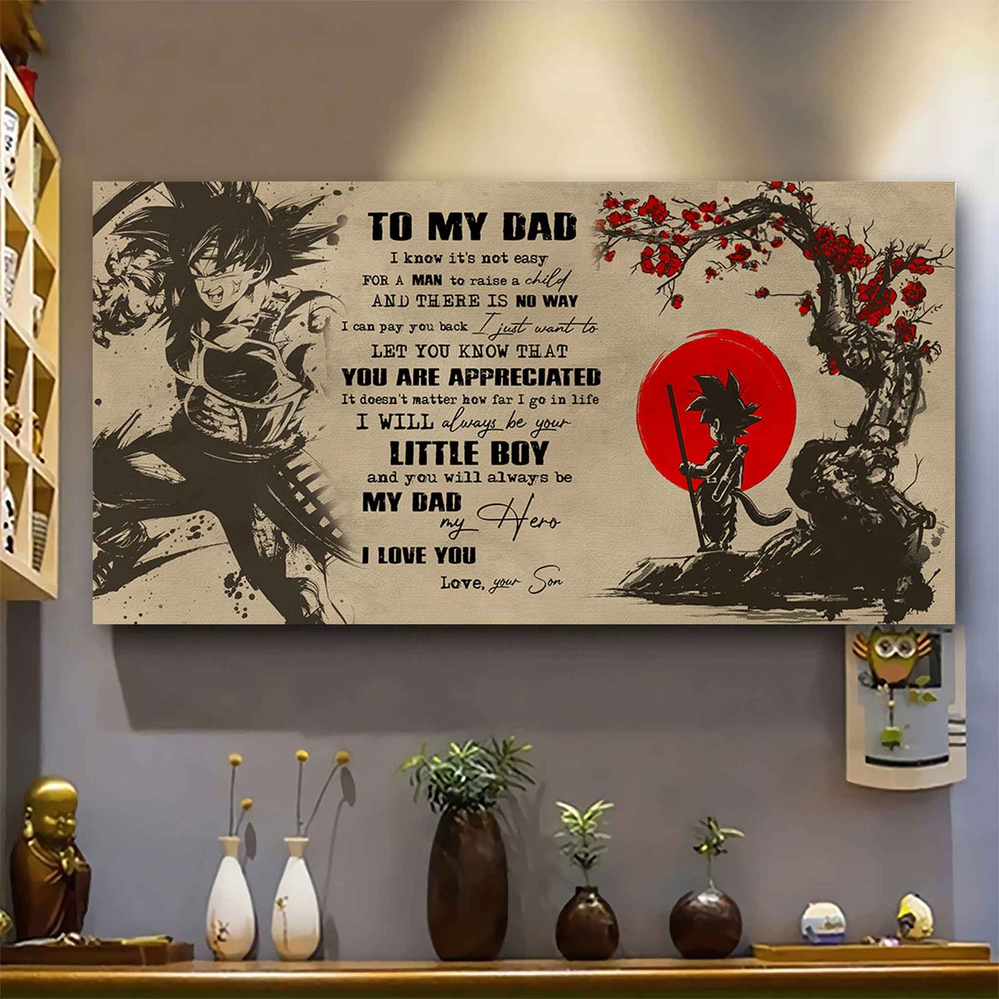 DRB To The Man Who Taught Me Everything - You Will Always Be My Hero Poster Canvas Gift For Father - Photo Upload