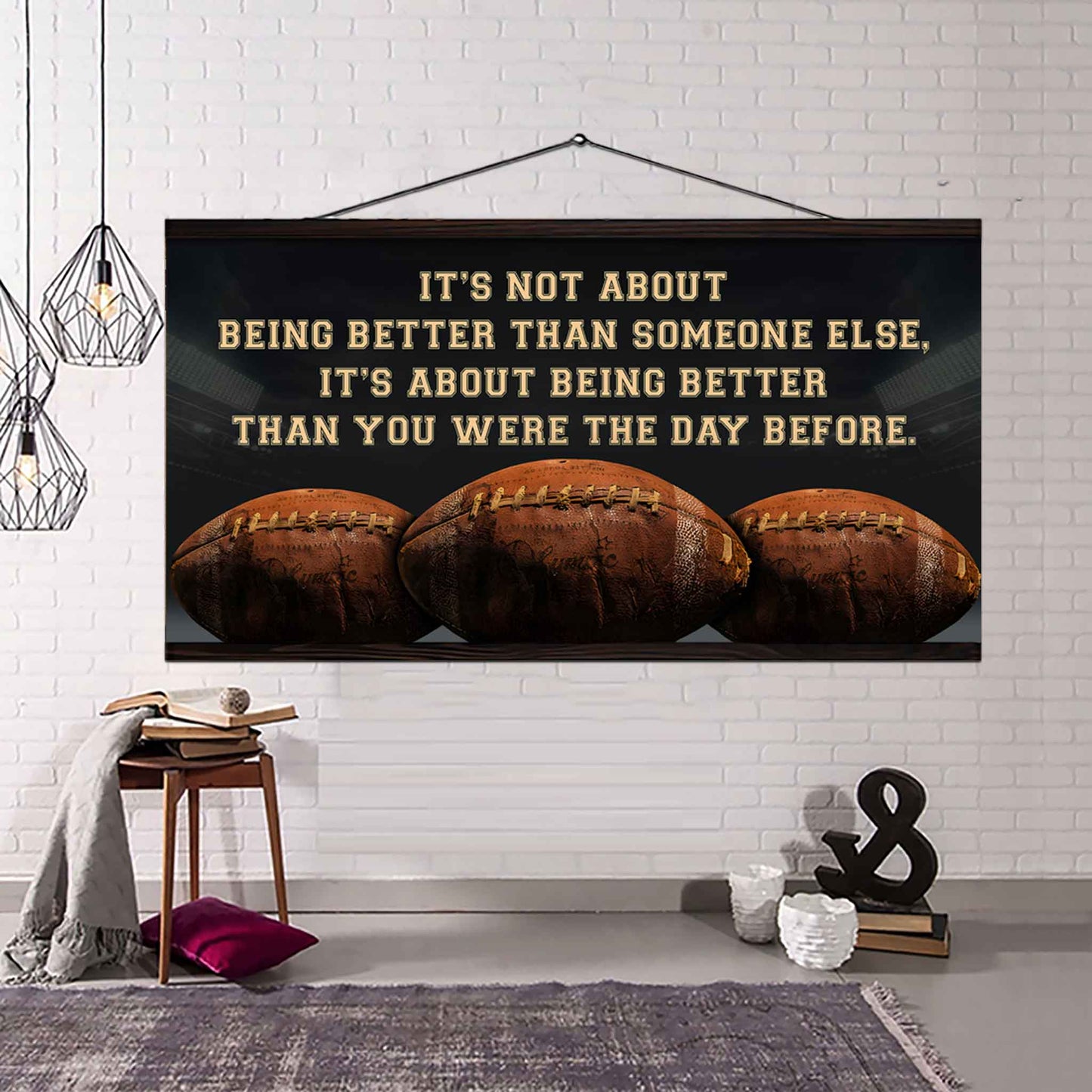 Personalized Basketball Poster Canvas It Is Not About Being Better Than Someone Else It's About Being Better Than You Were The Day Before