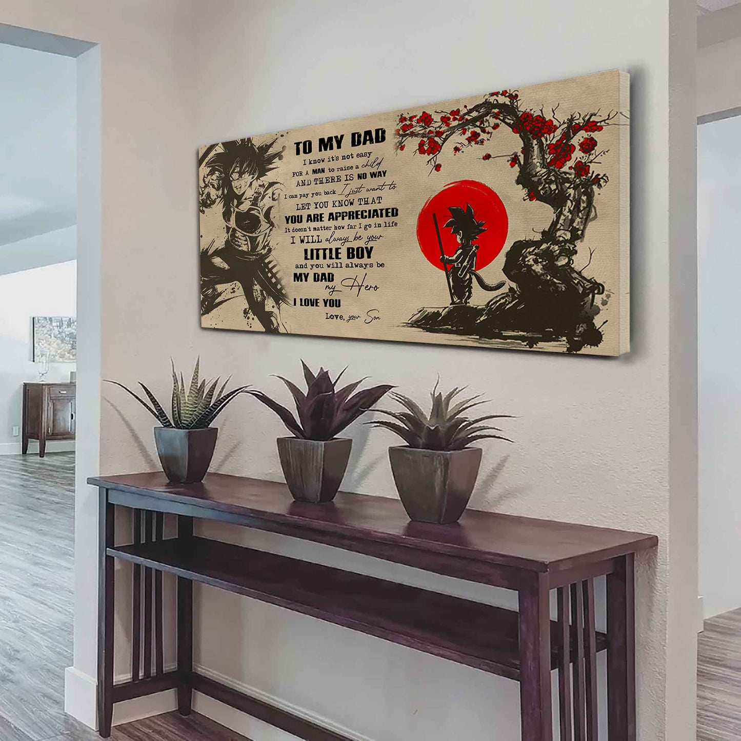 DRB To The Man Who Taught Me Everything - You Will Always Be My Hero Poster Canvas Gift For Father - Photo Upload