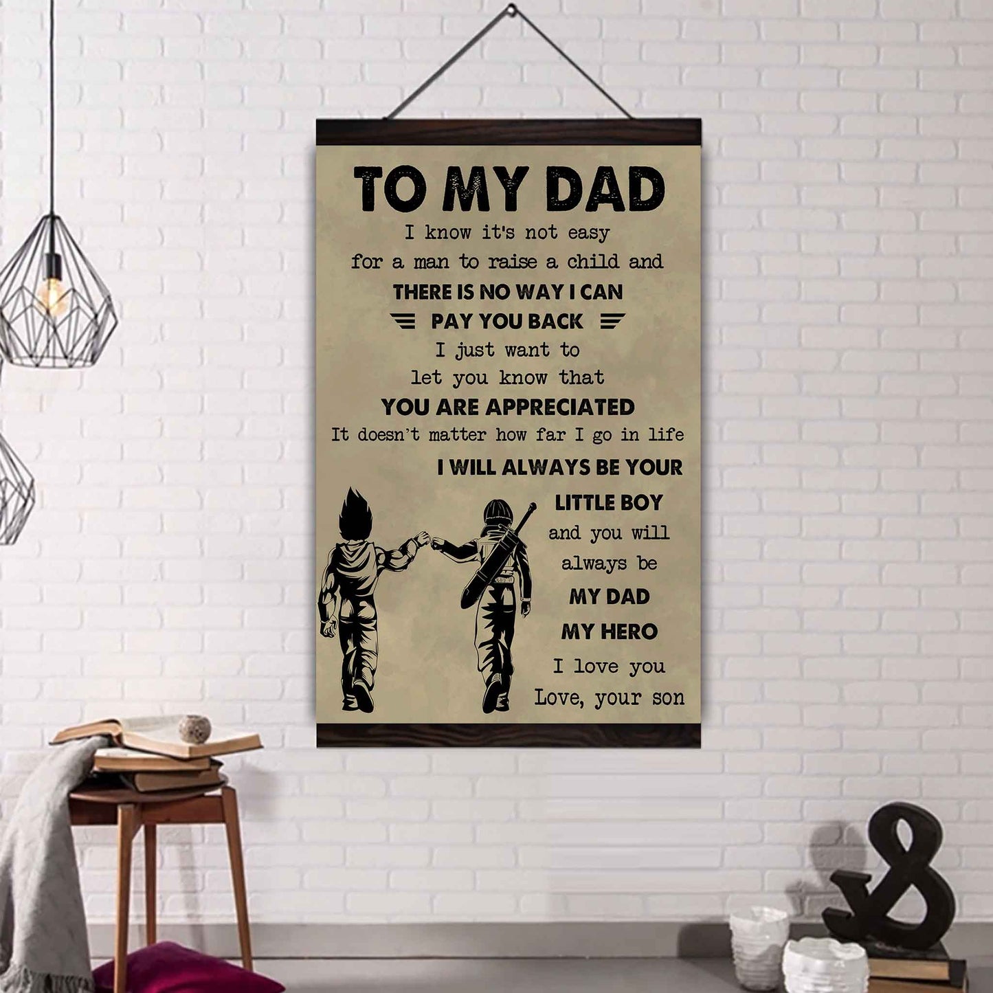 DRB Poster Canvas To My Dad-I love you in every universe