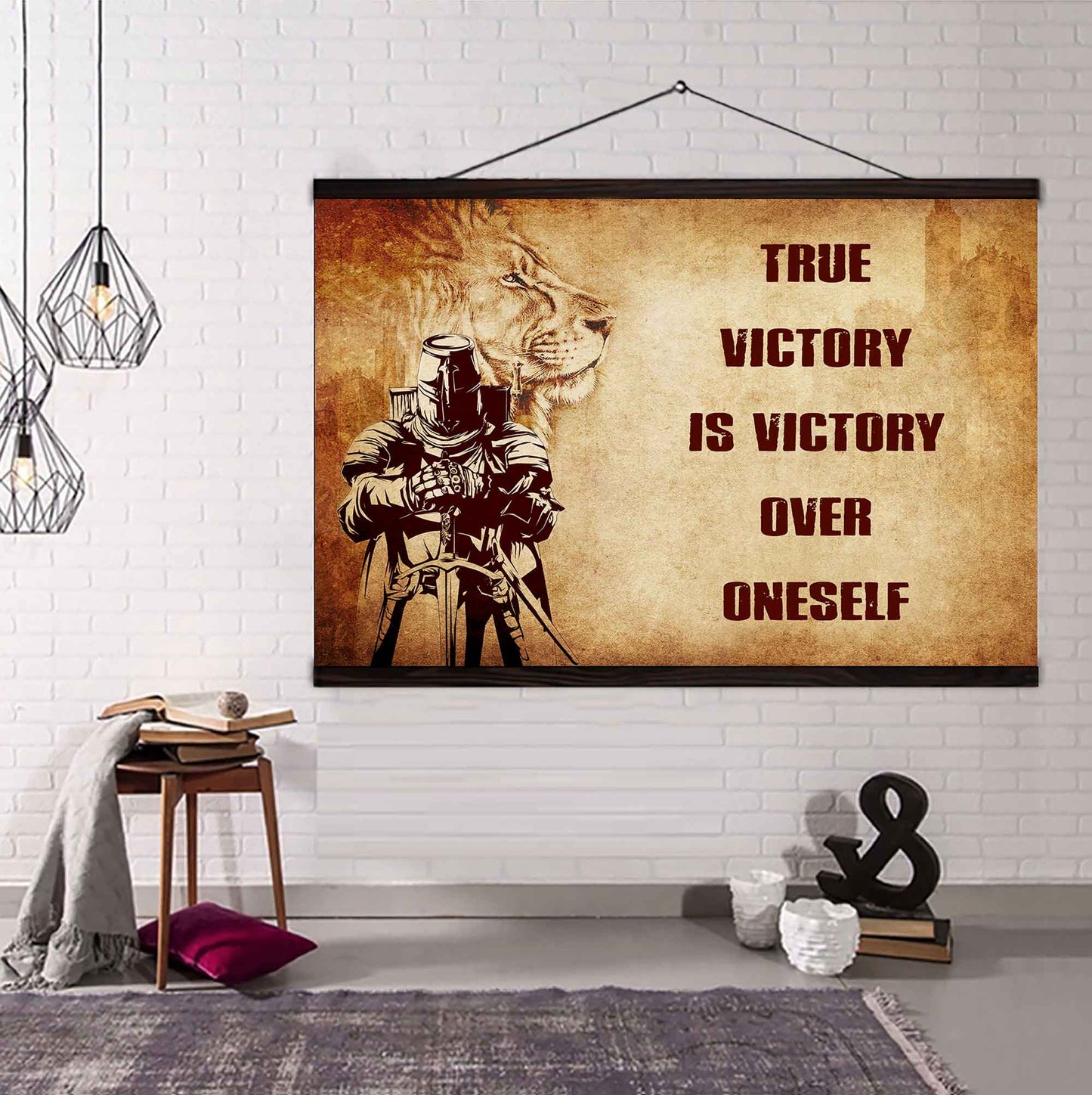 DRB Poster Canvas True Victory Is Victory Over Oneself Gift For Your Friend