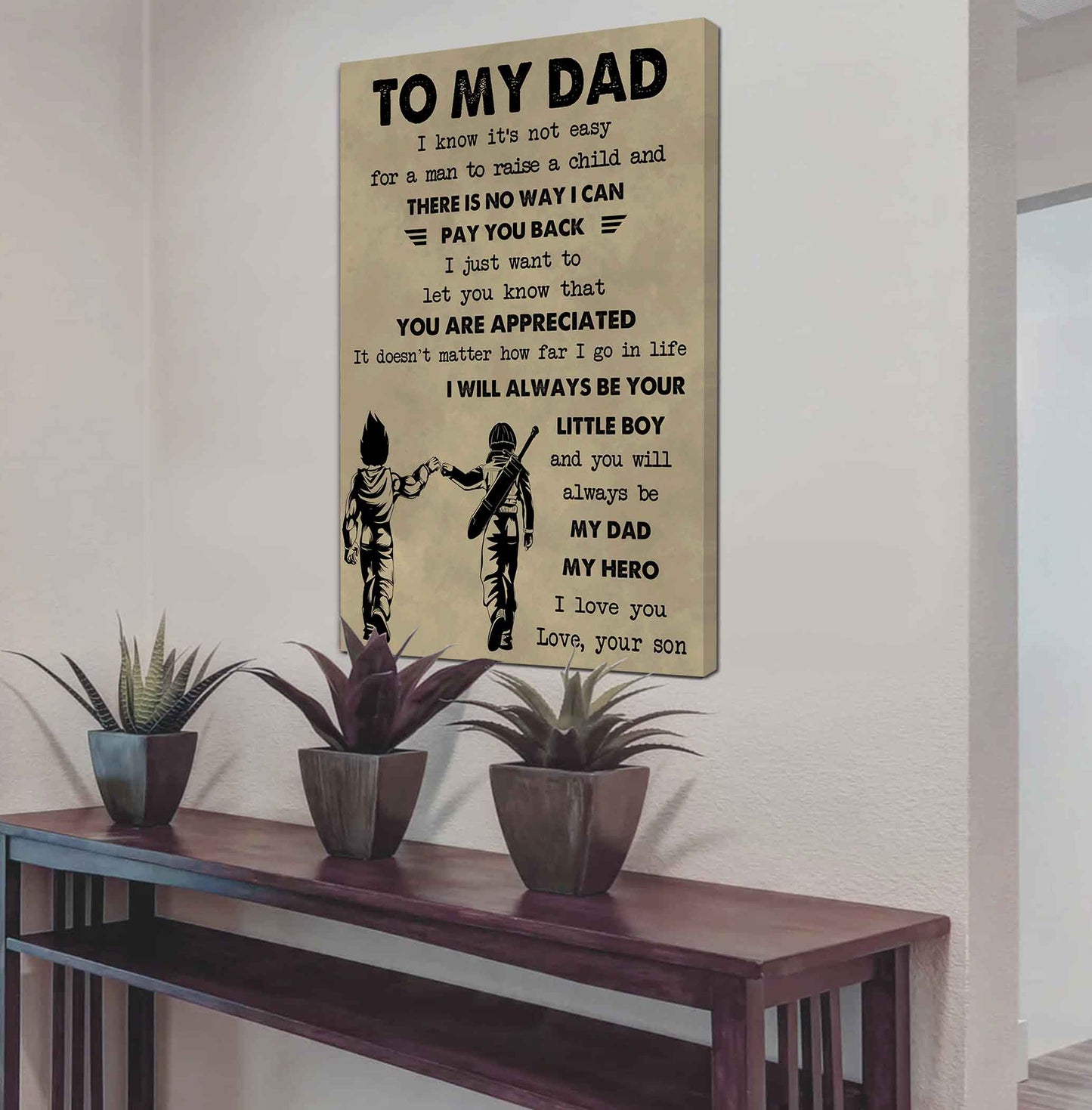 DRB Poster Canvas To My Dad-I love you in every universe