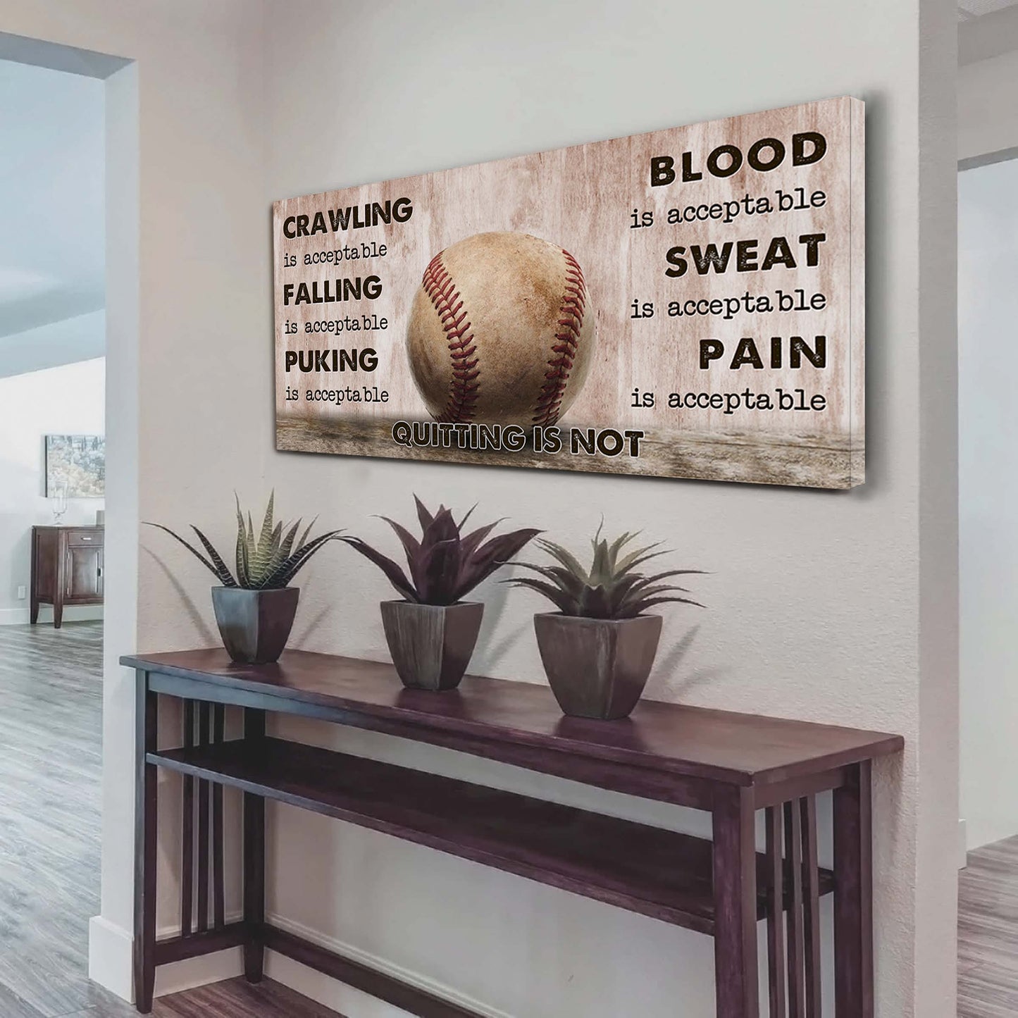 Soccer Poster Canvas Quiting Is Not