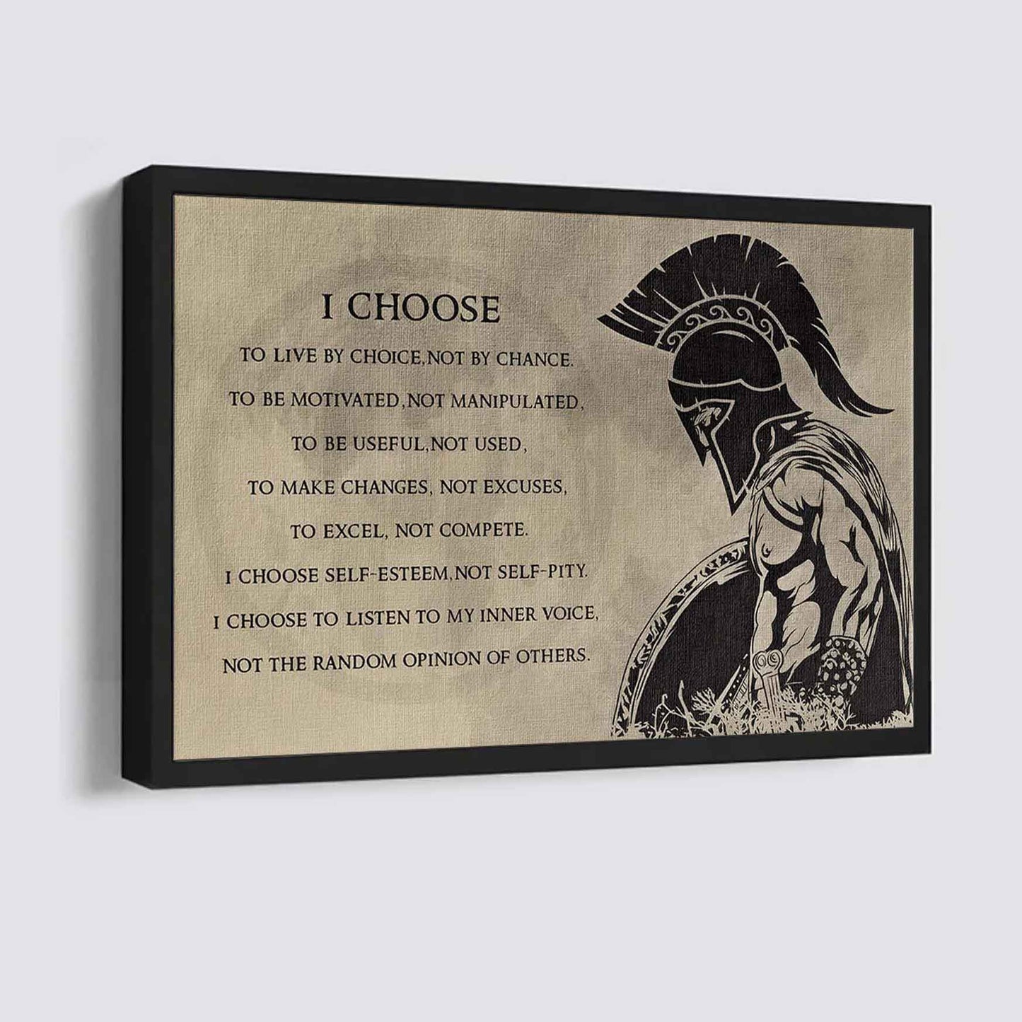 Motivational canvas-I Choose