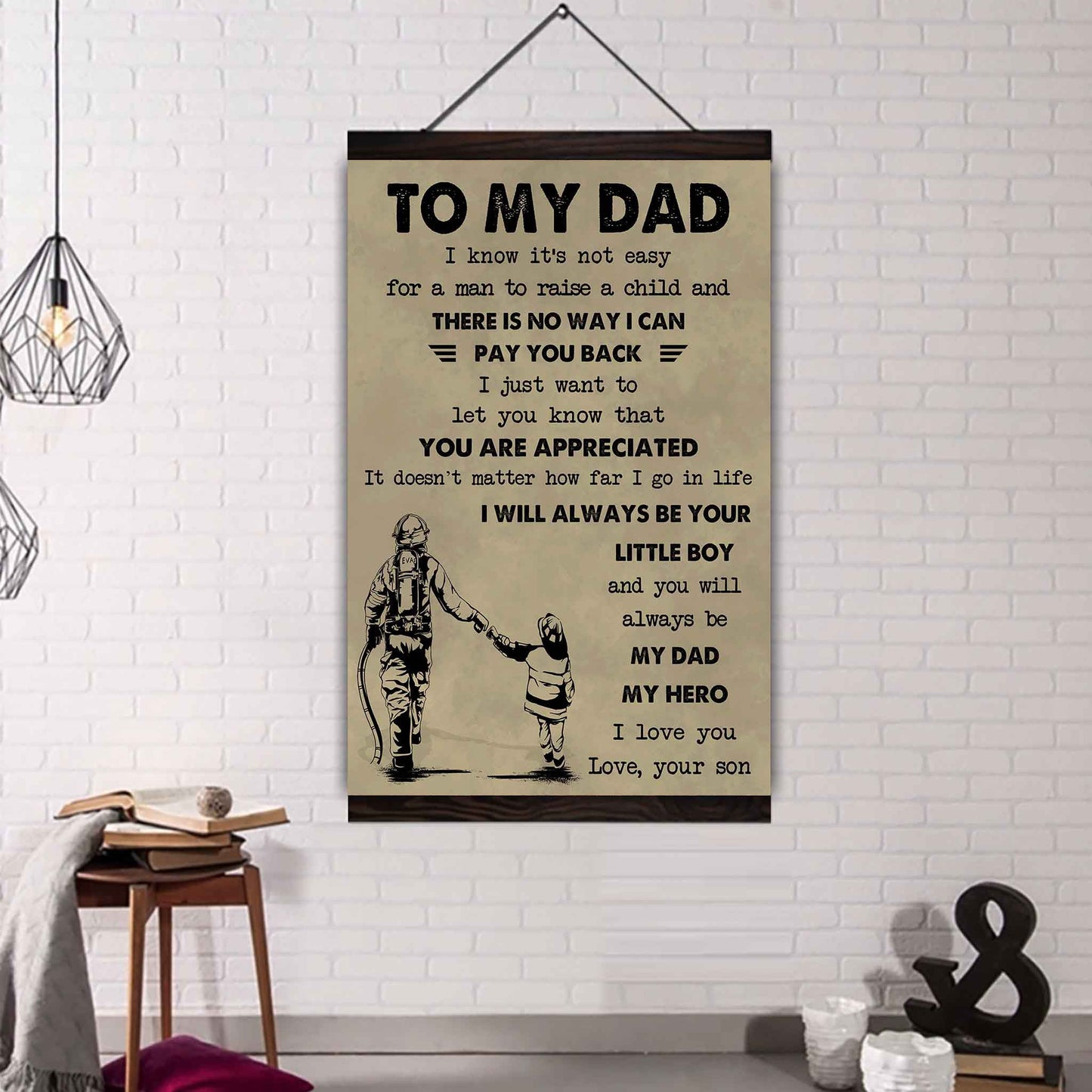 DRB Poster Canvas To My Dad-I love you in every universe