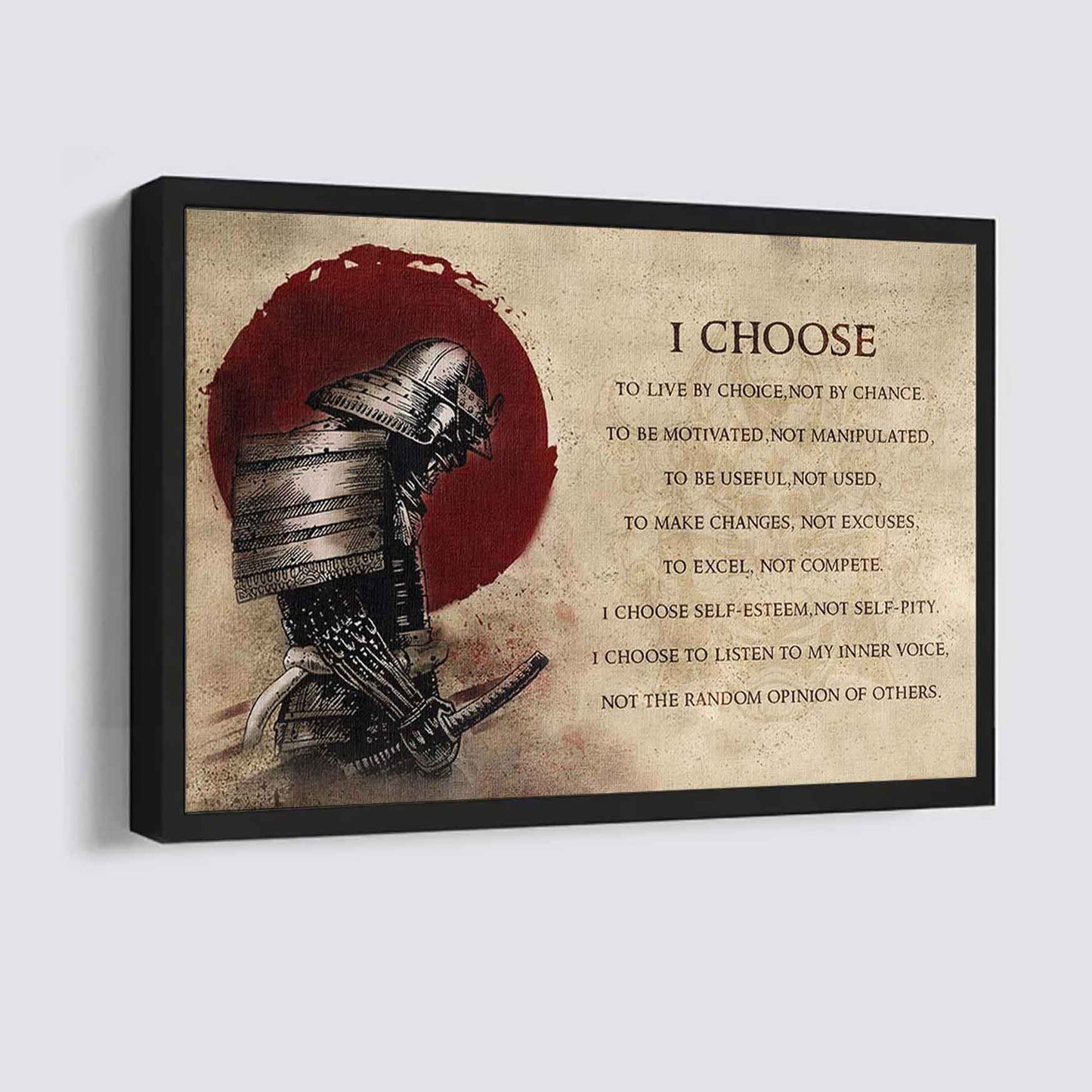 Motivational canvas-I Choose