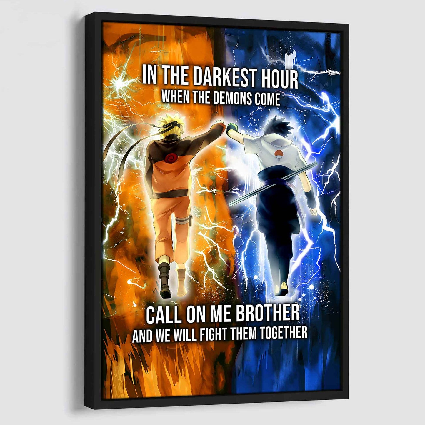 DRB Canvas Wall Art Call On Me Brother And We Will Fight Them Together Gift For Your Friend