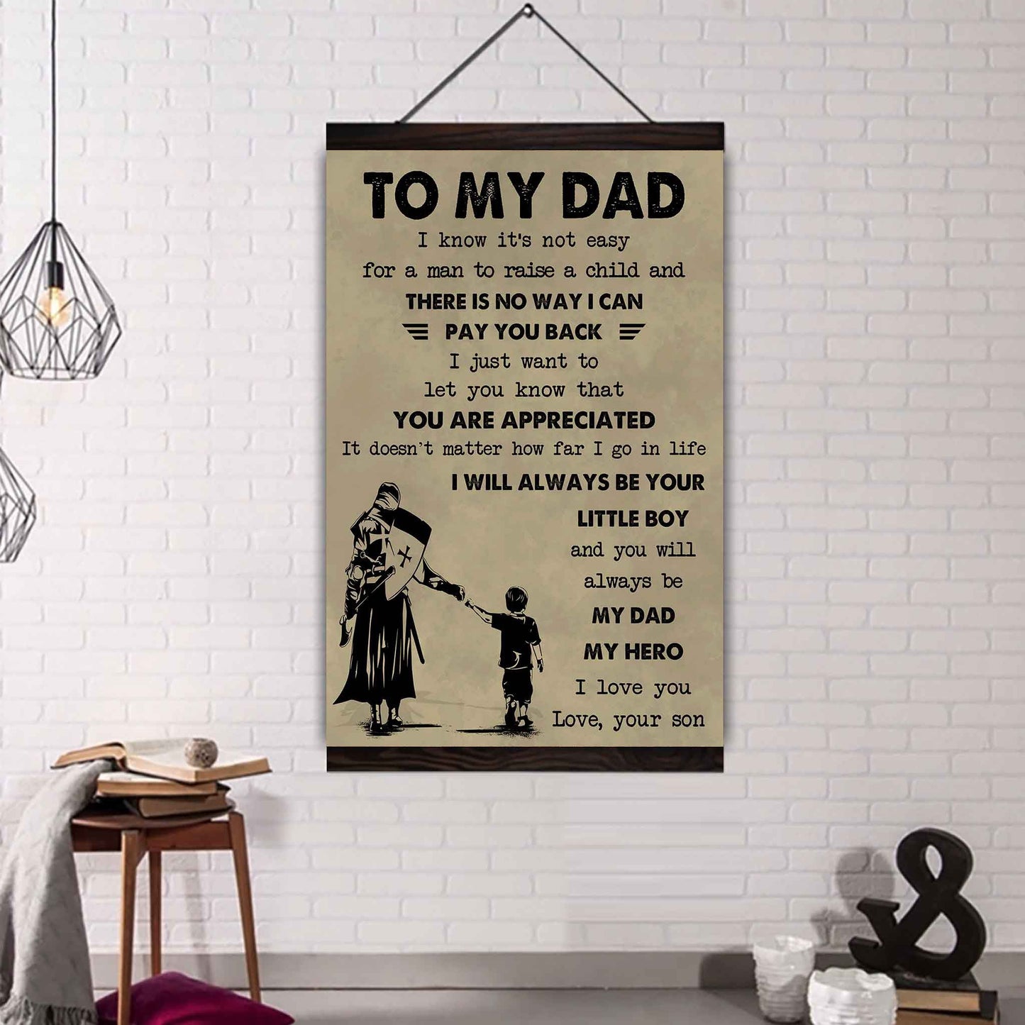 DRB Poster Canvas To My Dad-I love you in every universe