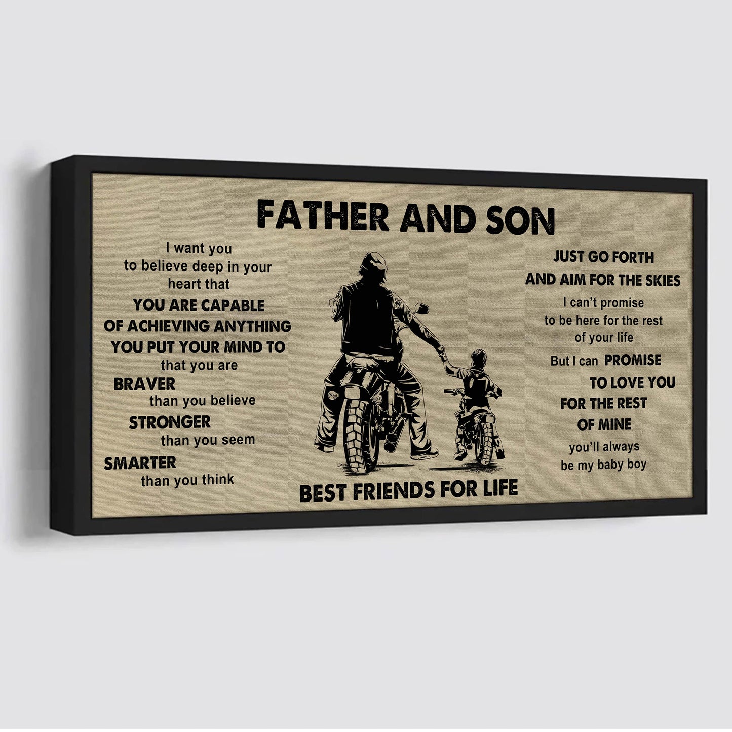 Vikings Father And Daughter Best Friends For Life - That You Are Braver Than You Believe Poster Canvas Gift For Daughter From Father