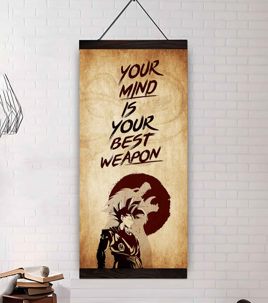 Warrior Your Mind Is Your Best Weapon Poster Canvas Motivation Canvas Gift For You