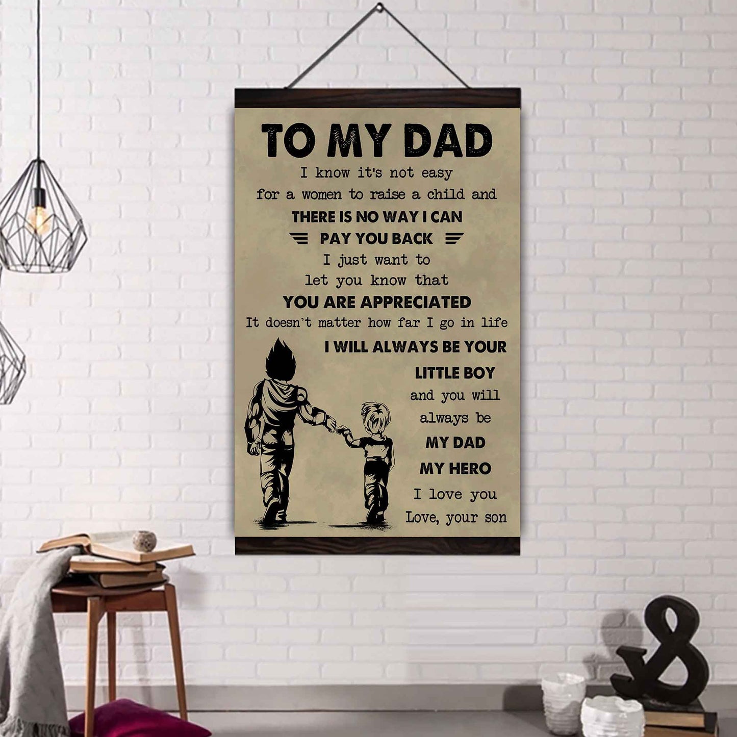 DRB Poster Canvas To My Dad-I love you in every universe