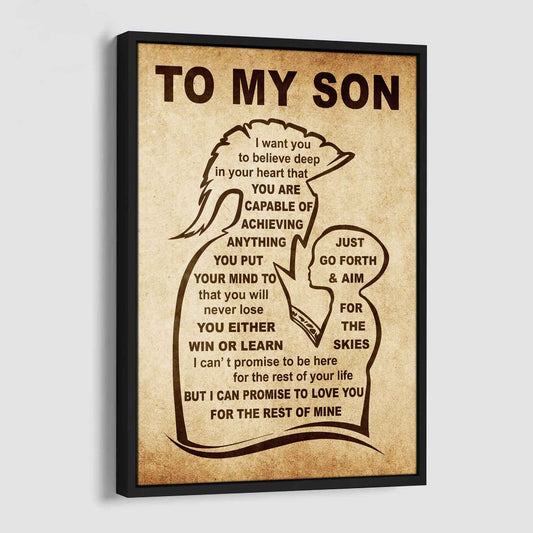 Personalized Family Poster Canvas You Will Never Lose You Either Win Or Learn To My Son Gift From Dad Gift For Your Son