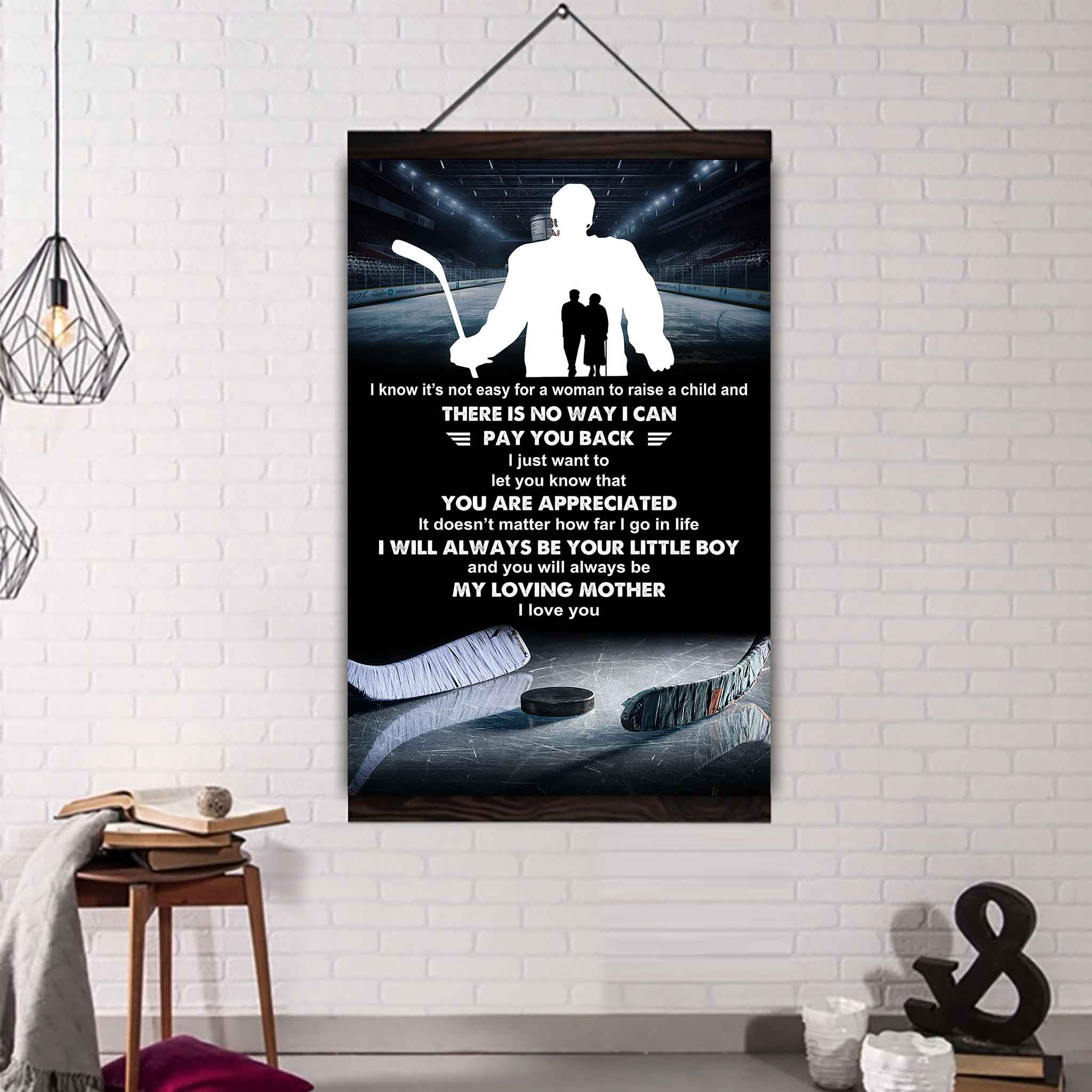 Poster Canvas To My Mom I Know It's Not Easy - I Will Always Be Your Little Boy Gift From Son