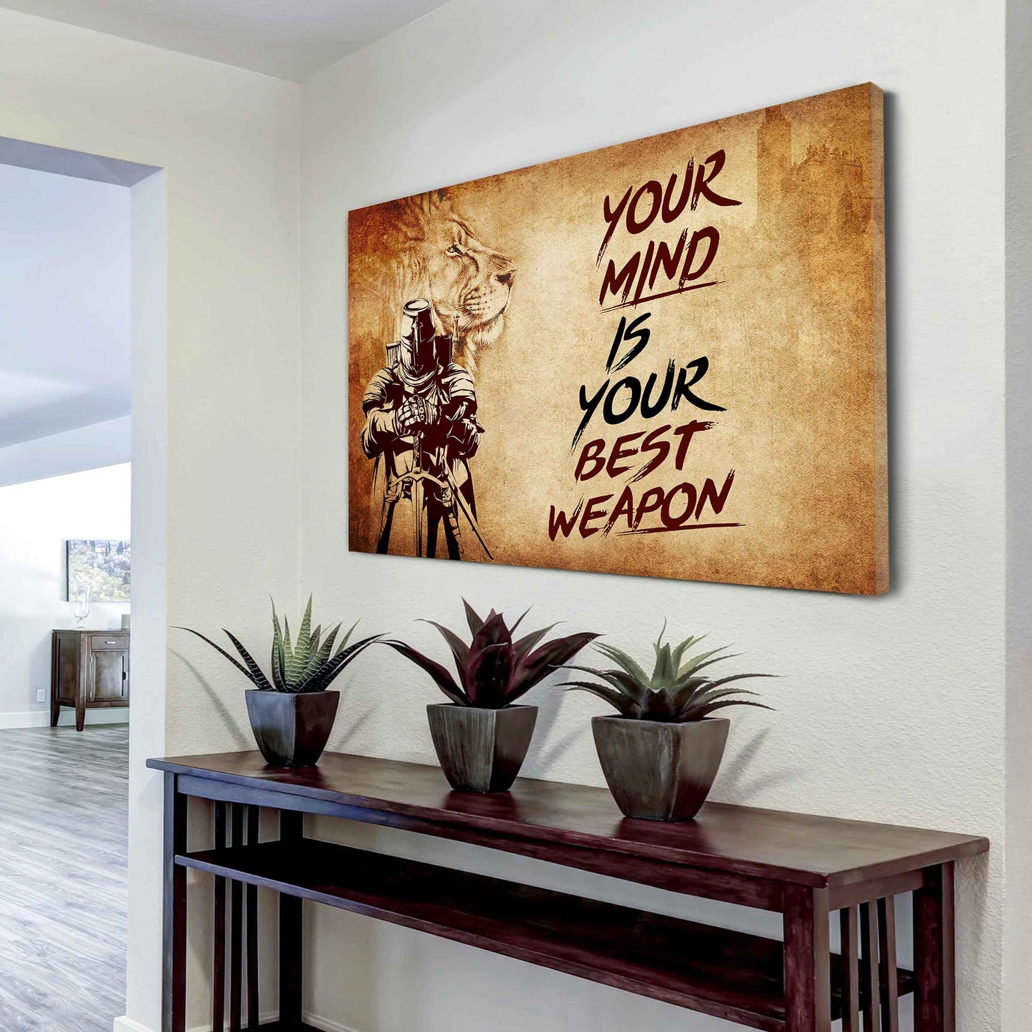 Viking Poster Canvas Your Mind Is Your Best Weapon Best Gift