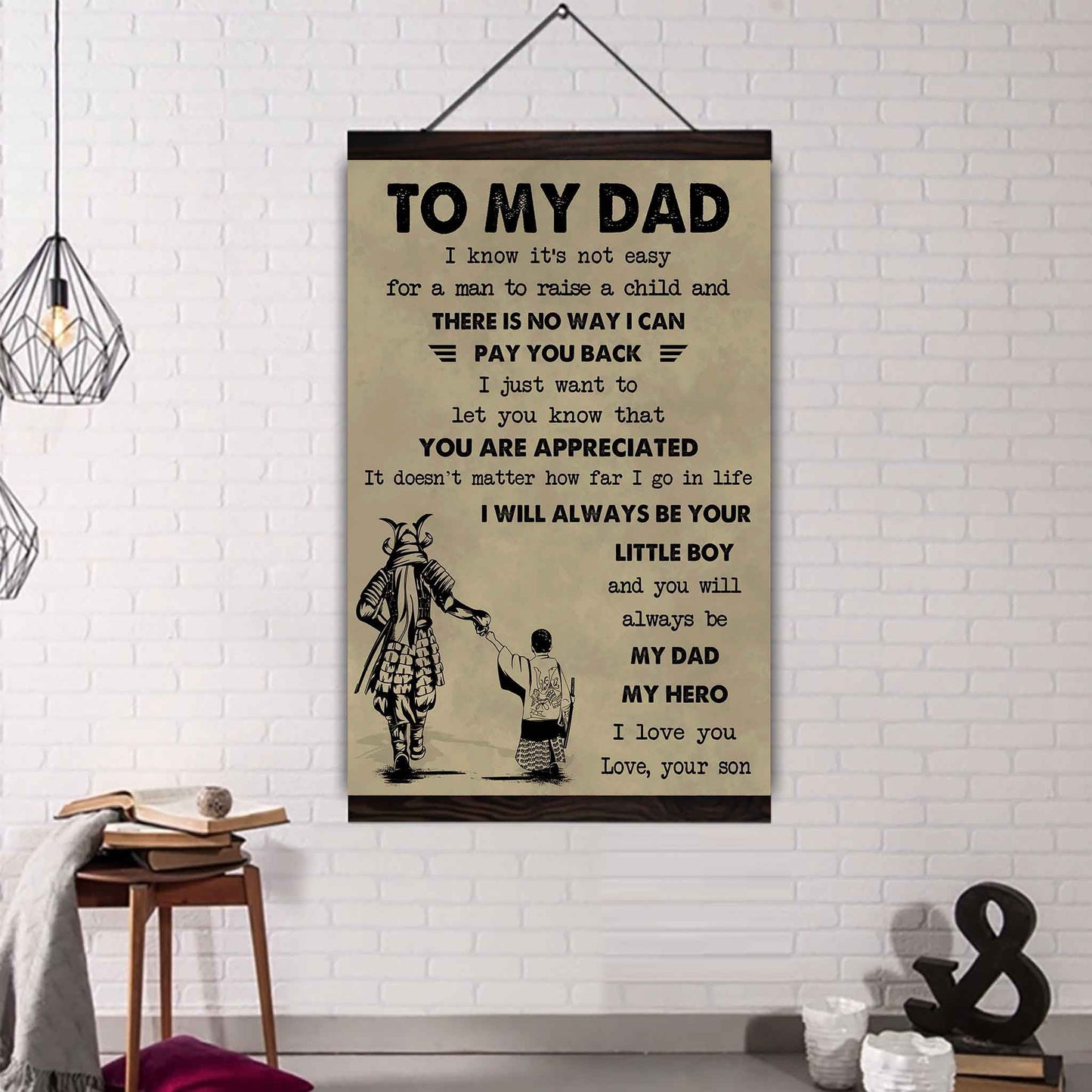 DRB Poster Canvas To My Dad-I love you in every universe