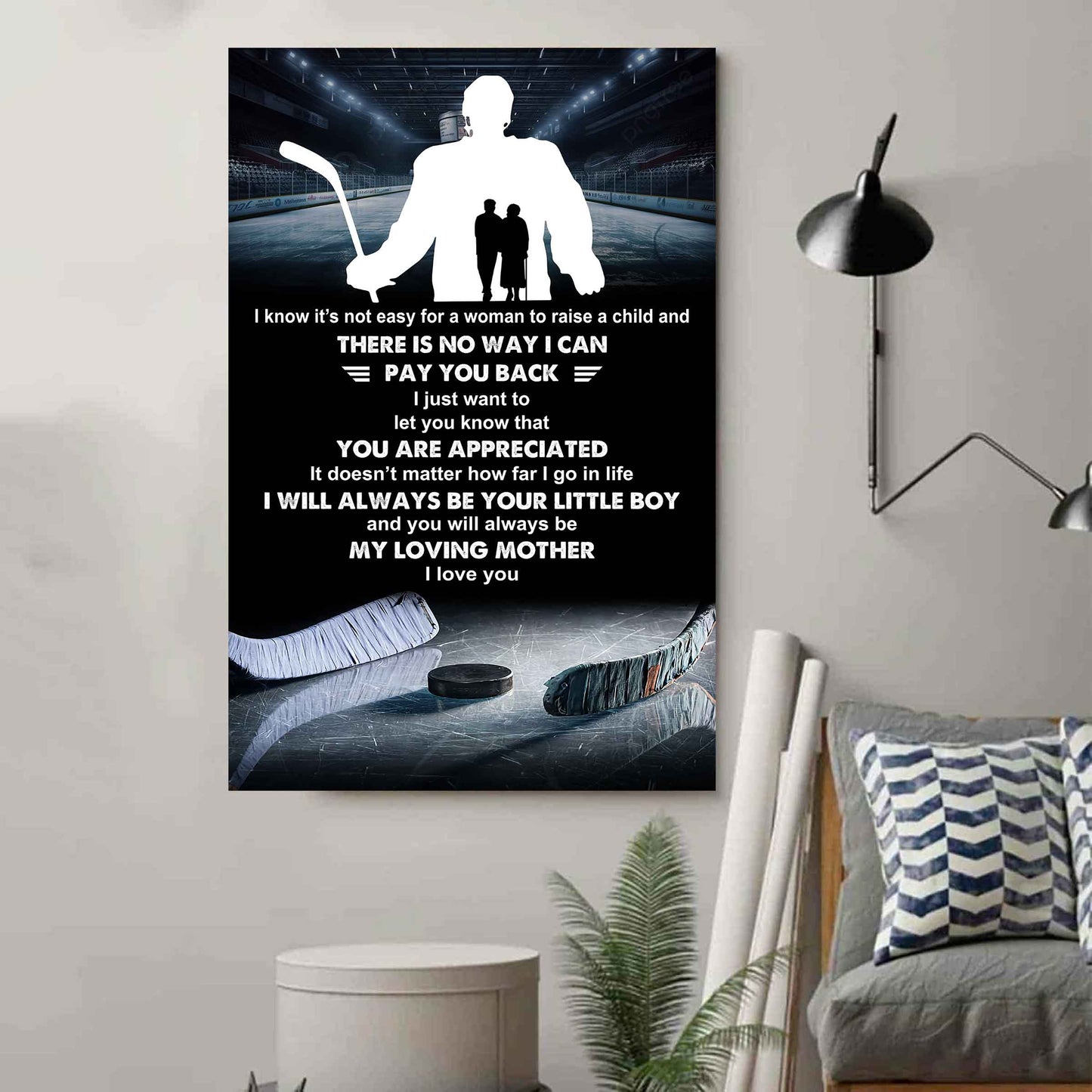 Poster Canvas To My Mom I Know It's Not Easy - I Will Always Be Your Little Boy Gift From Son
