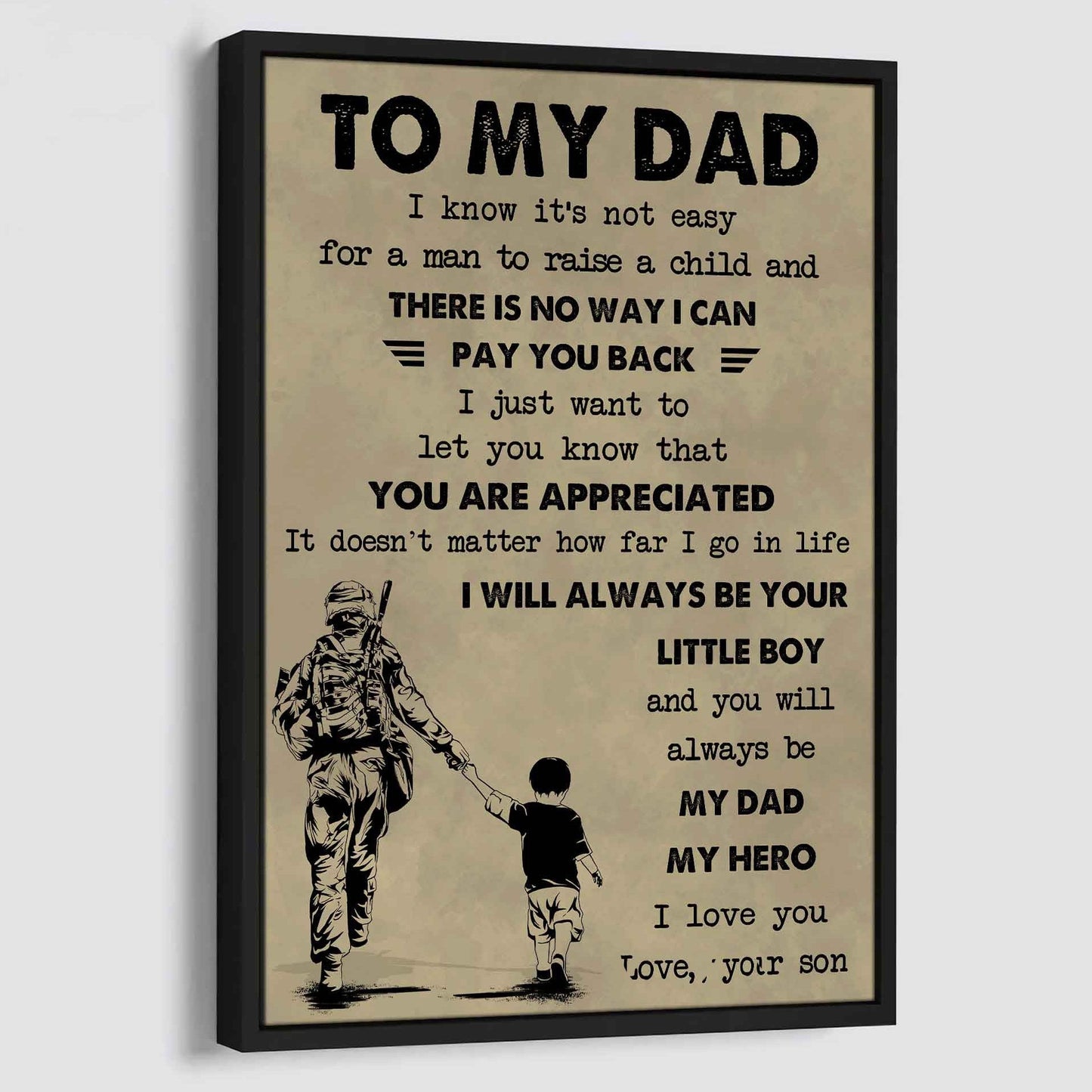DRB Poster Canvas To My Dad-I love you in every universe