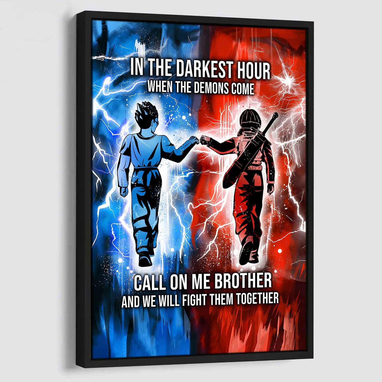 DRB Canvas Wall Art Call On Me Brother And We Will Fight Them Together Gift For Your Friend