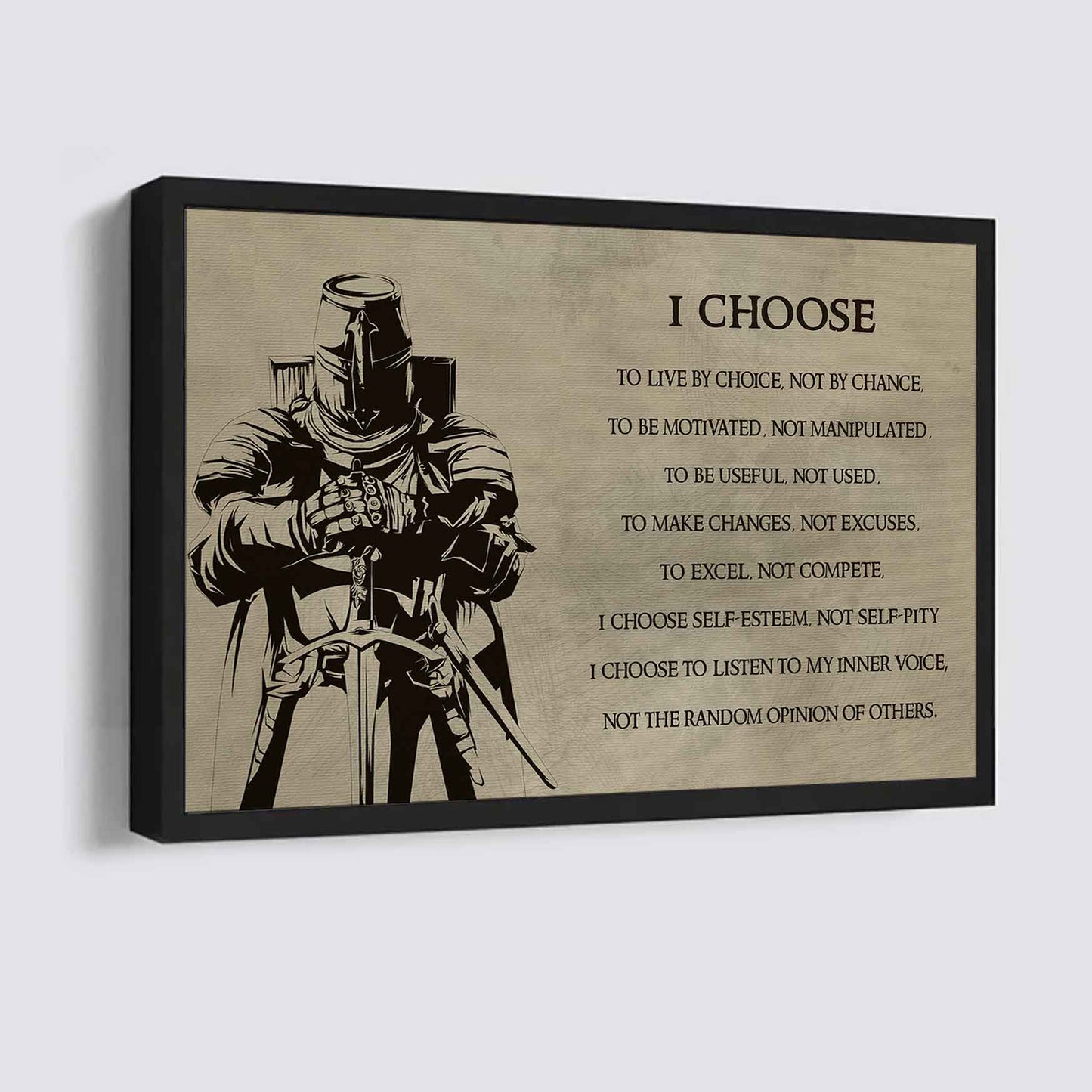 Motivational canvas-I Choose