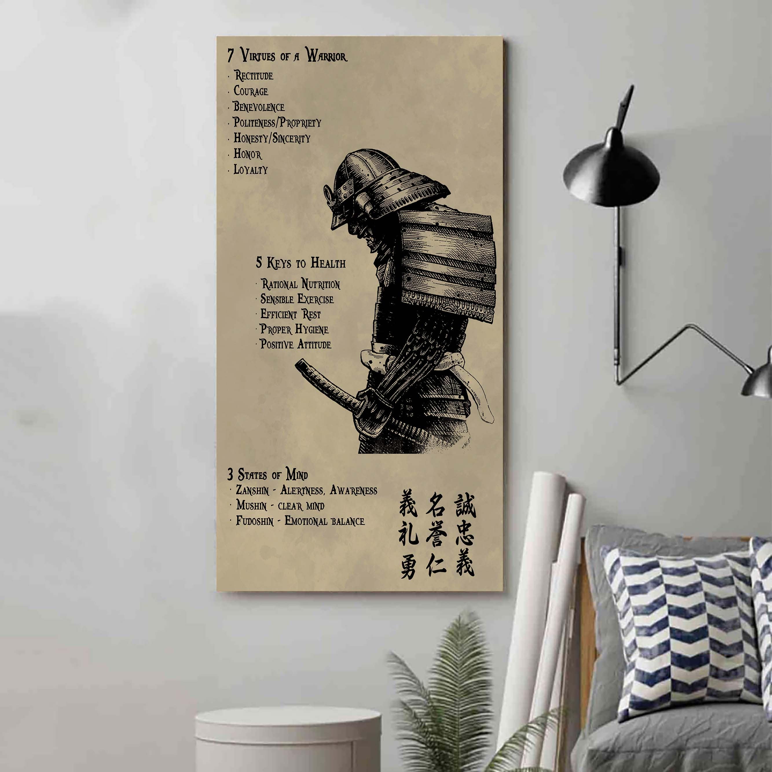 Samurai 7 5 3 Code New Vertical Poster Canvas Wall Art (VER2)