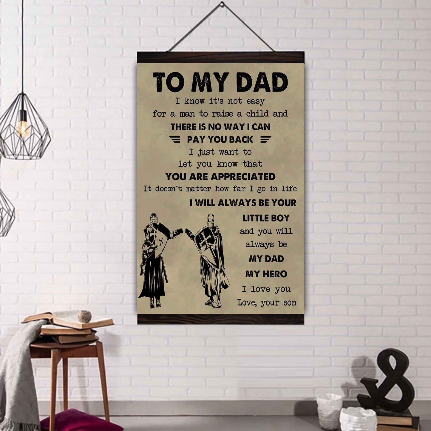 DRB Poster Canvas To My Dad-I love you in every universe