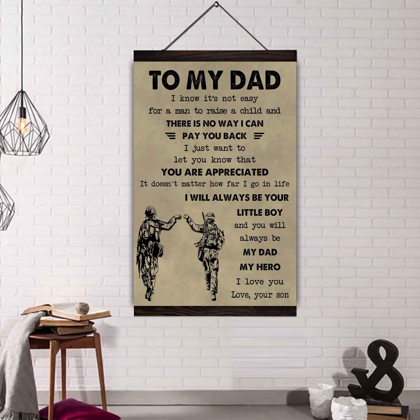 DRB Poster Canvas To My Dad-I love you in every universe