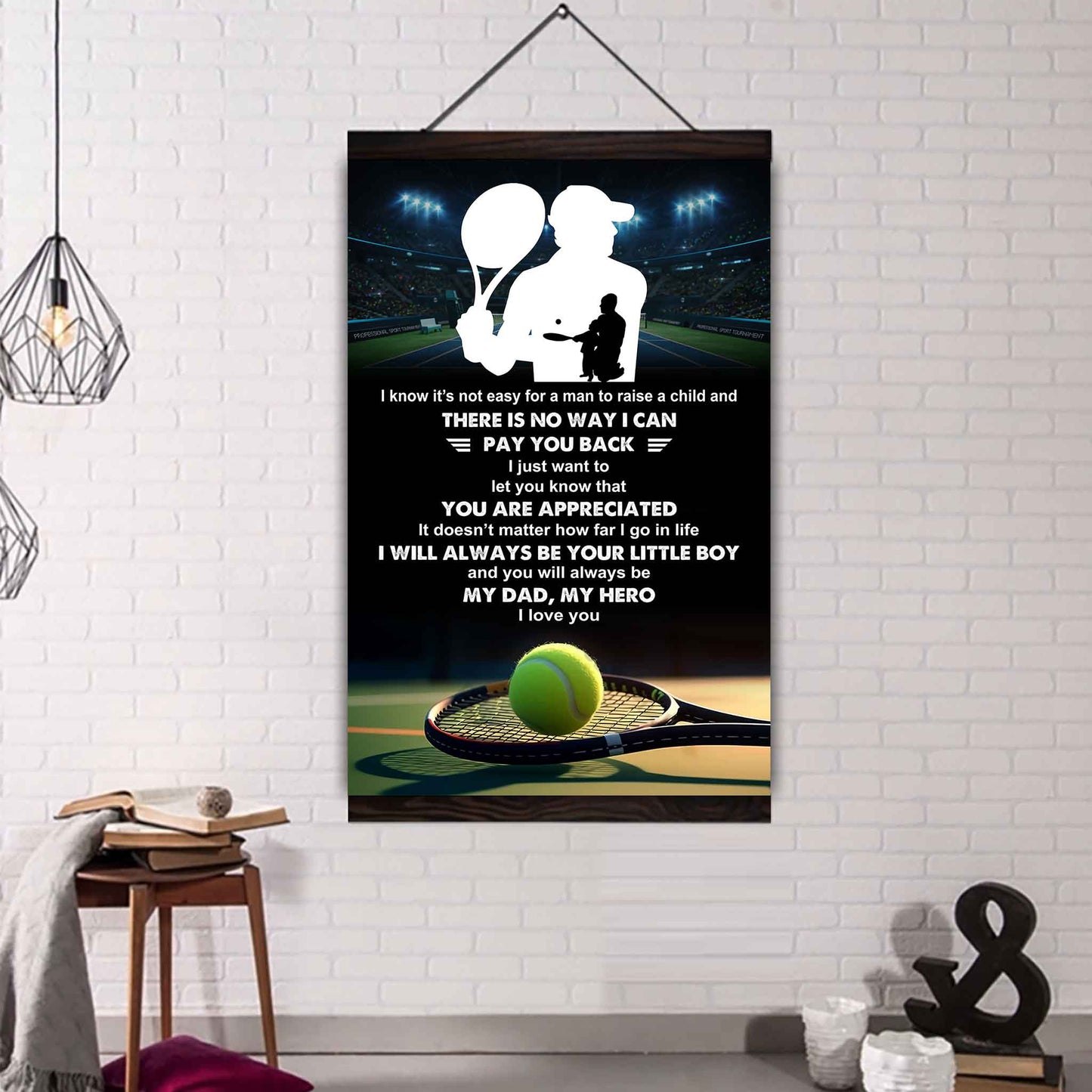 Poster Child Canvas To My Dad I Know It's Not Easy - I Will Always Be Your Little Boy Gift From Son