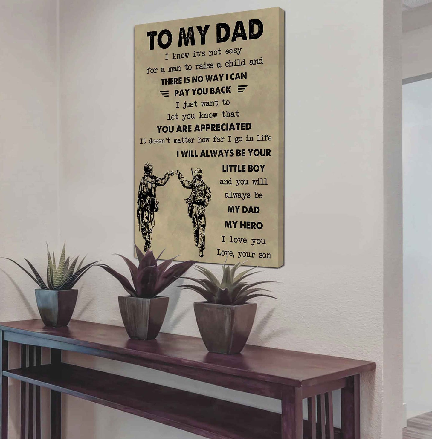 DRB Poster Canvas To My Dad-I love you in every universe