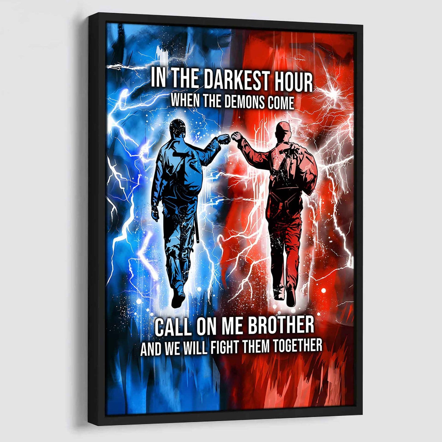 DRB Canvas Wall Art Call On Me Brother And We Will Fight Them Together Gift For Your Friend