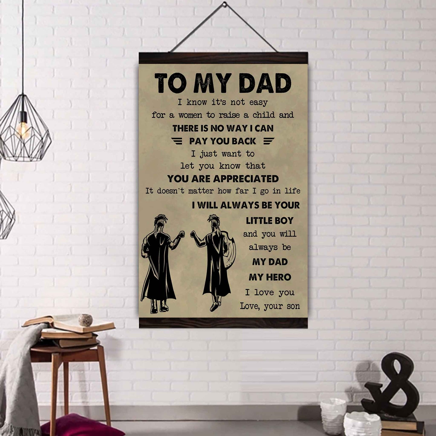 DRB Poster Canvas To My Dad-I love you in every universe