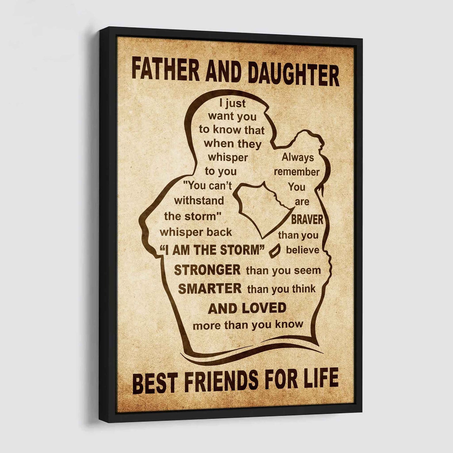 Personalized Family Poster Canvas I Just Want You To Know That - I Am The Storm To My Son Gift From Dad Gift For Your Son