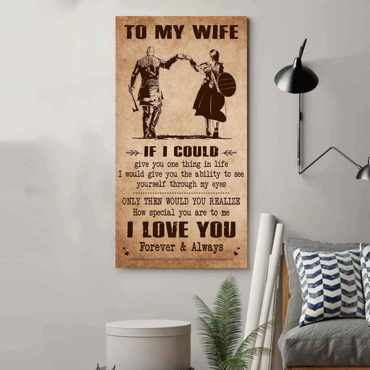 Family Poster Canvas To My Wife If I Could Give You One Thing In Life - How Special You Are To Me Gift For Your Wife