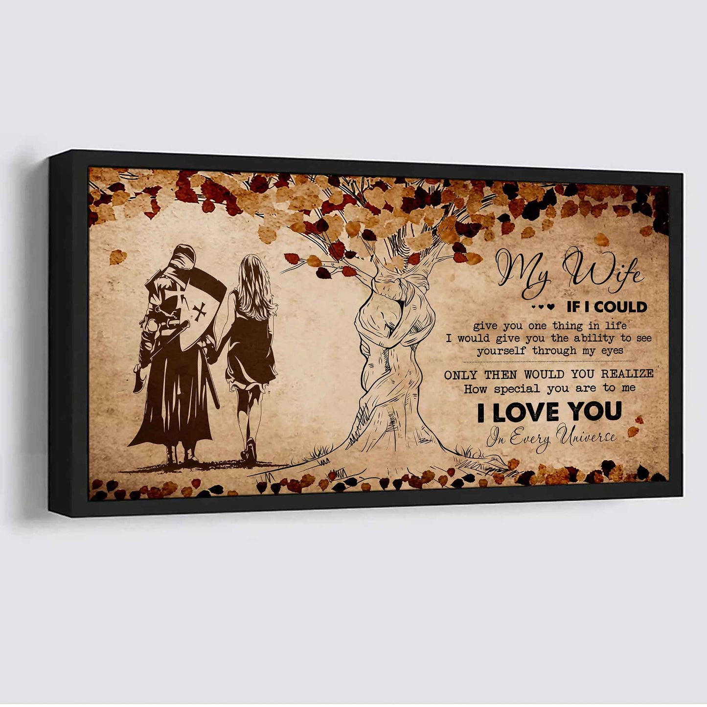 American Football Poster Canvas To My Wife If I Could Give You One Thing In Life - How Special You Are To Me Gift For Your Wife