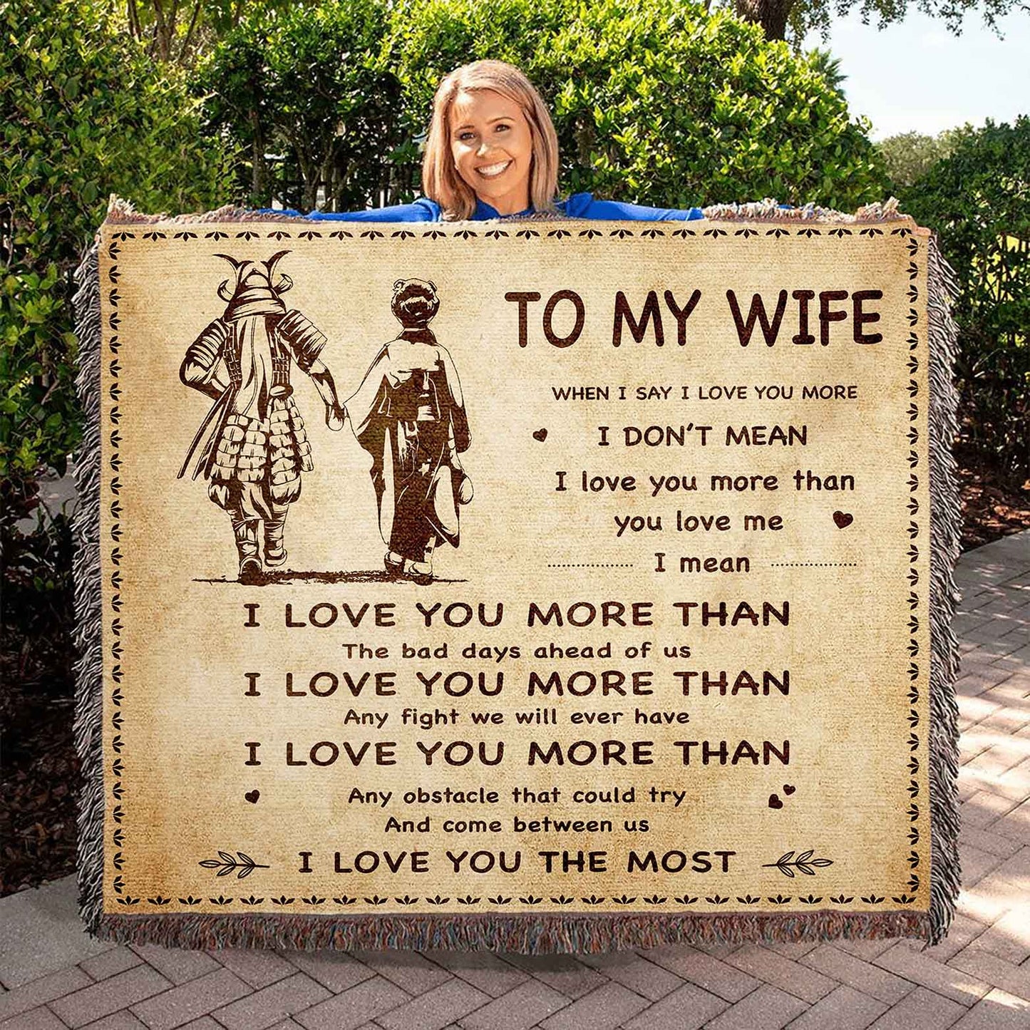To My Wife Woven Blanket You Are Braver Than You Believe You Are My Sunshine Gift For Your Wife