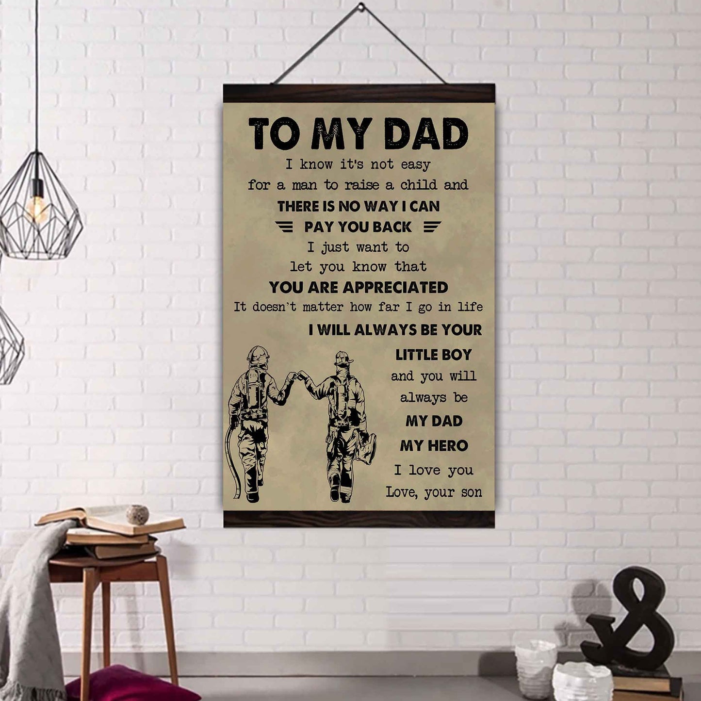 DRB Poster Canvas To My Dad-I love you in every universe