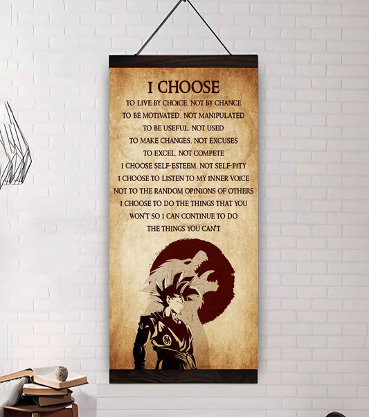 Warrior I Chose To Live By Choice Not By Chain Poster Canvas Motivation Canvas Gift For You