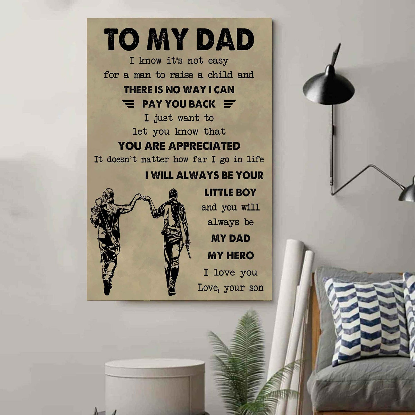 DRB Poster Canvas To My Dad-I love you in every universe