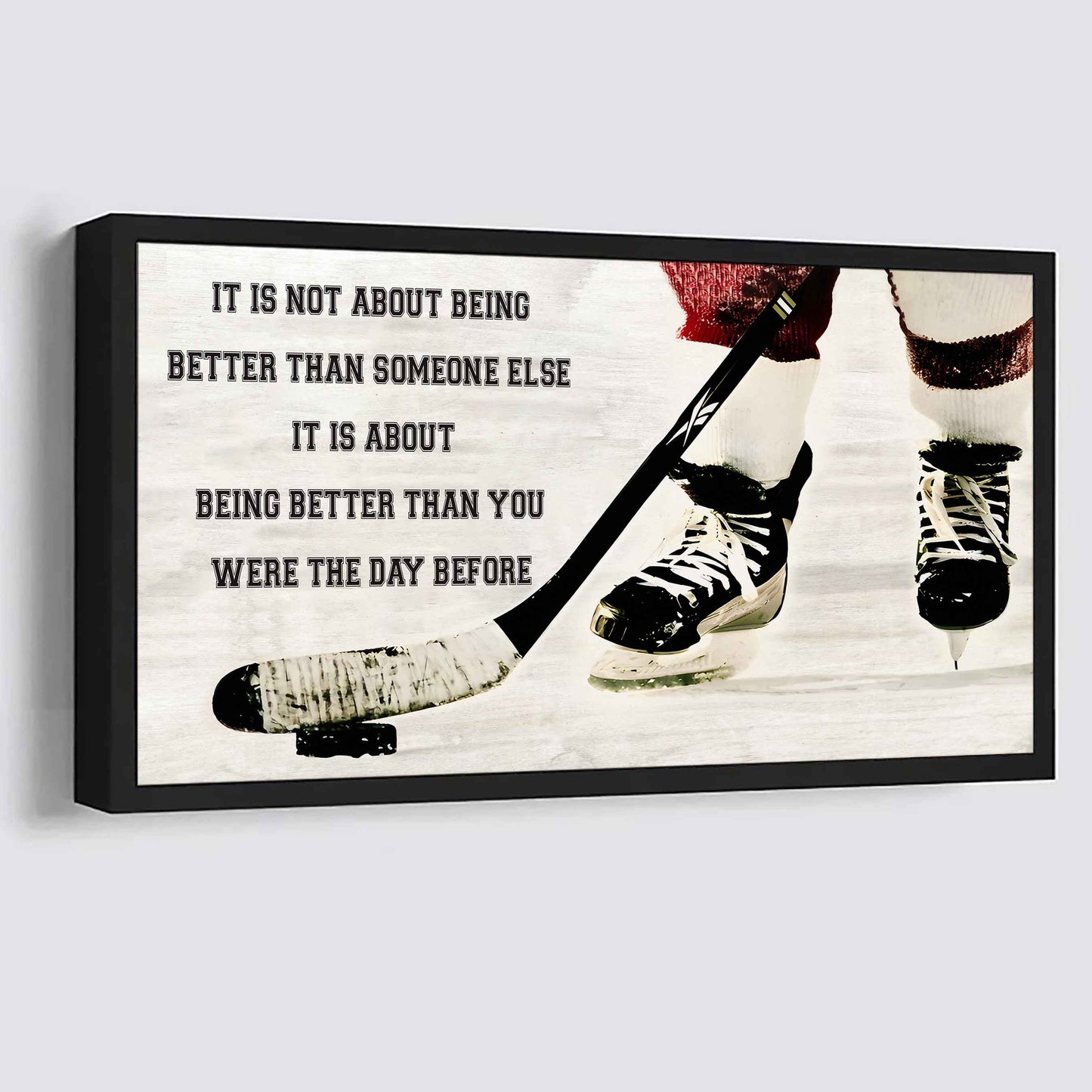 Personalized Basketball Poster Canvas It Is Not About Being Better Than Someone Else It's About Being Better Than You Were The Day Before