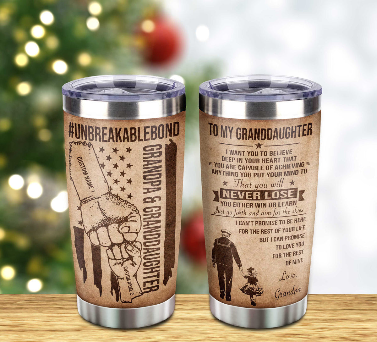 Customizable Sport Tumbler Never Forget Your Way Back Home From Grandpa To Granddaughter