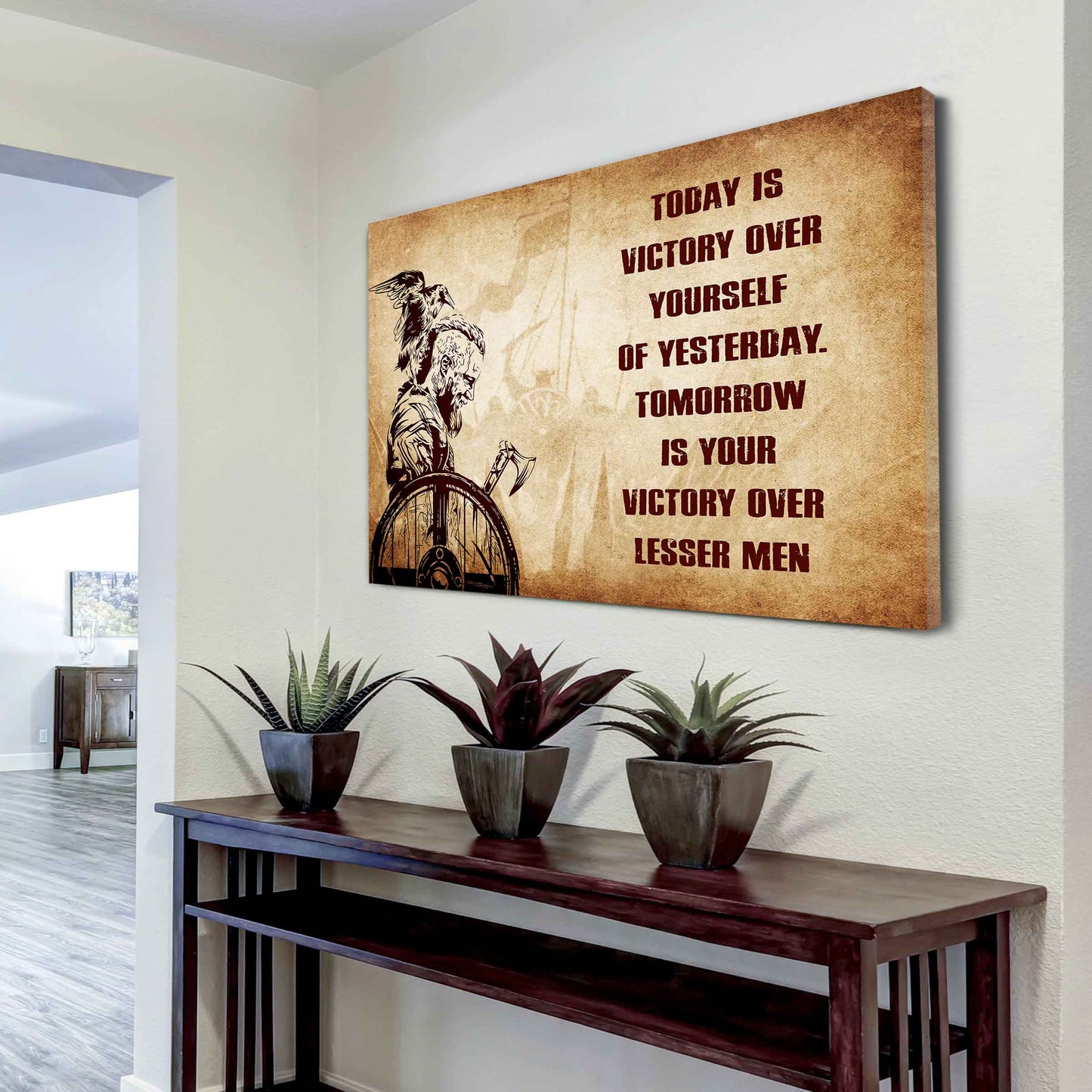 DRB Poster Canvas Today Is Victory Over Yourself Of Yesterday Best Gift With Motivation Quotes