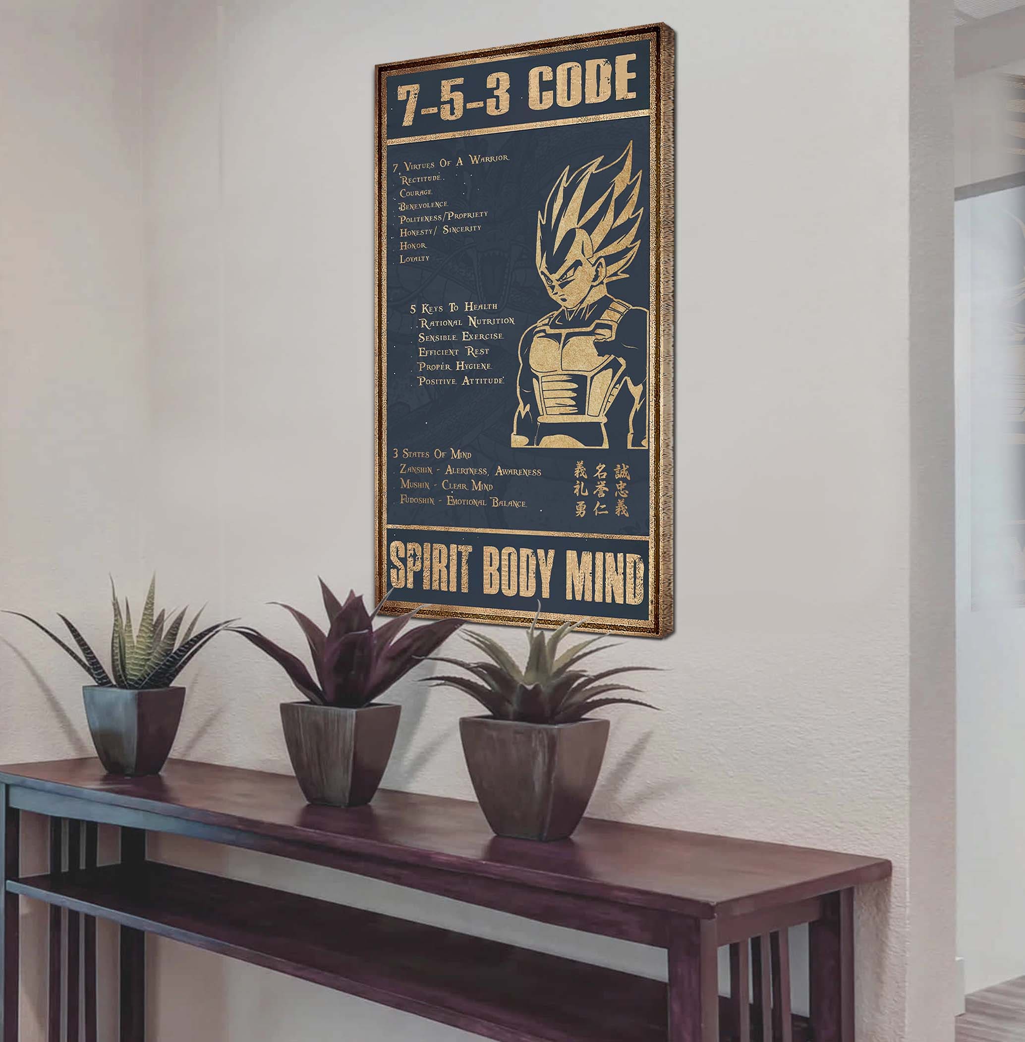 VGT 7 5 3 Code New Vertical Poster Canvas Wall Art (Ver1)