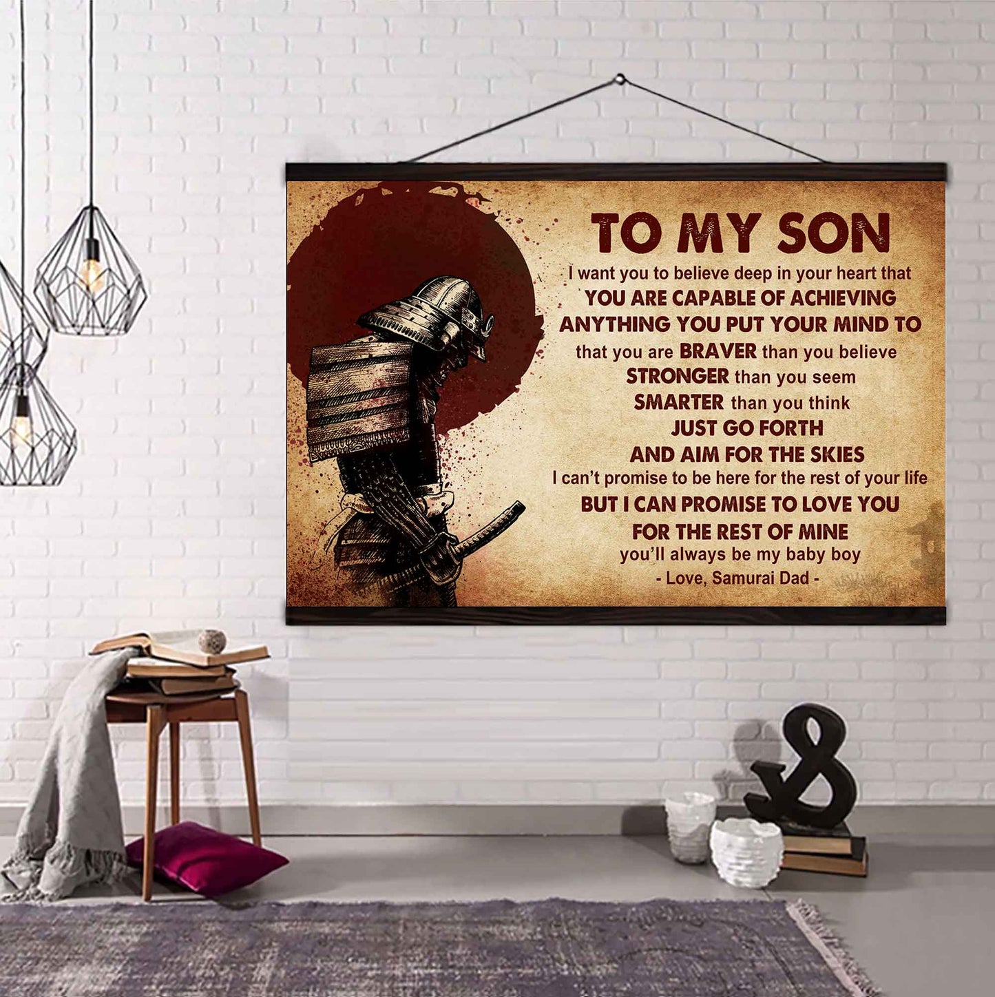 Viking Poster Canvas Just Go Forth And Aim For The Skies From Dad To Son Gift For Your Son