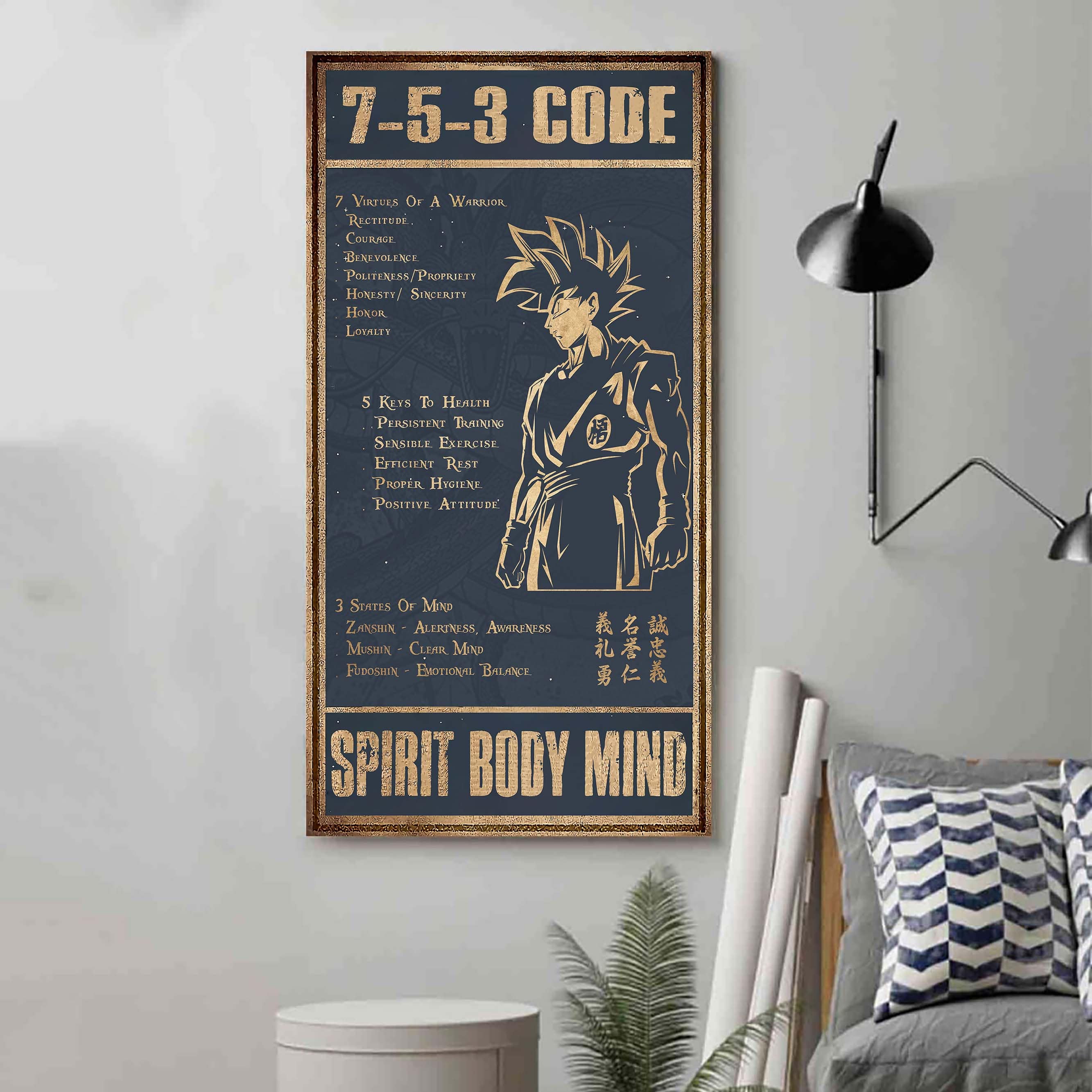 VGT 7 5 3 Code New Vertical Poster Canvas Wall Art (Ver1)