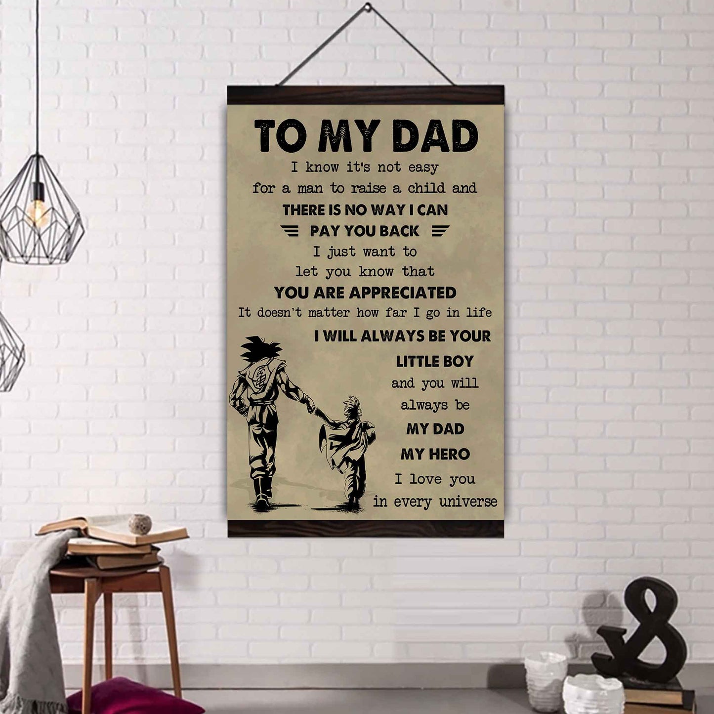 DRB Poster Canvas To My Dad-I love you in every universe
