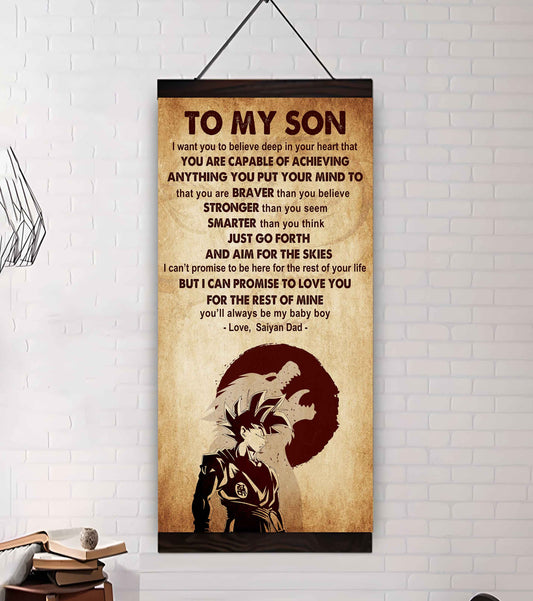 Warrior To My Son Just Go Forth And Aim For The Sky Poster Canvas Motivation Canvas Gift For Your Son