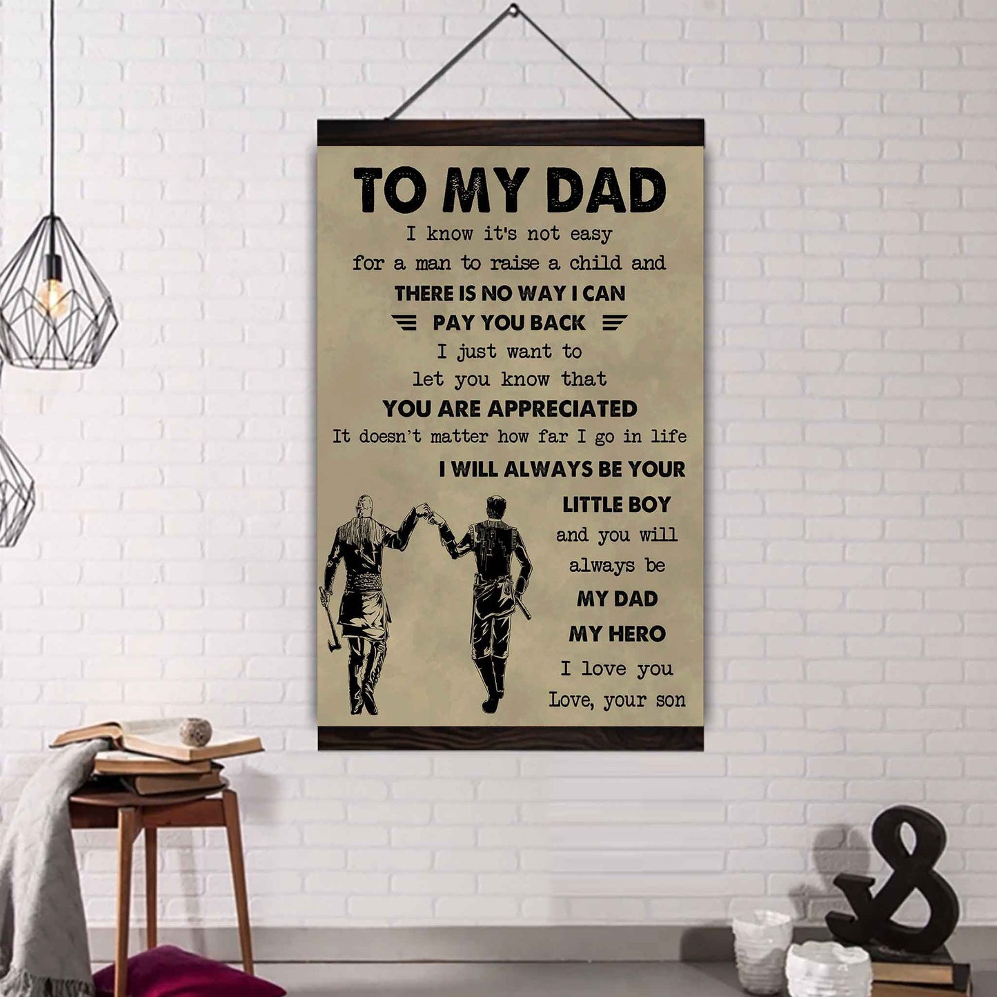 DRB Poster Canvas To My Dad-I love you in every universe